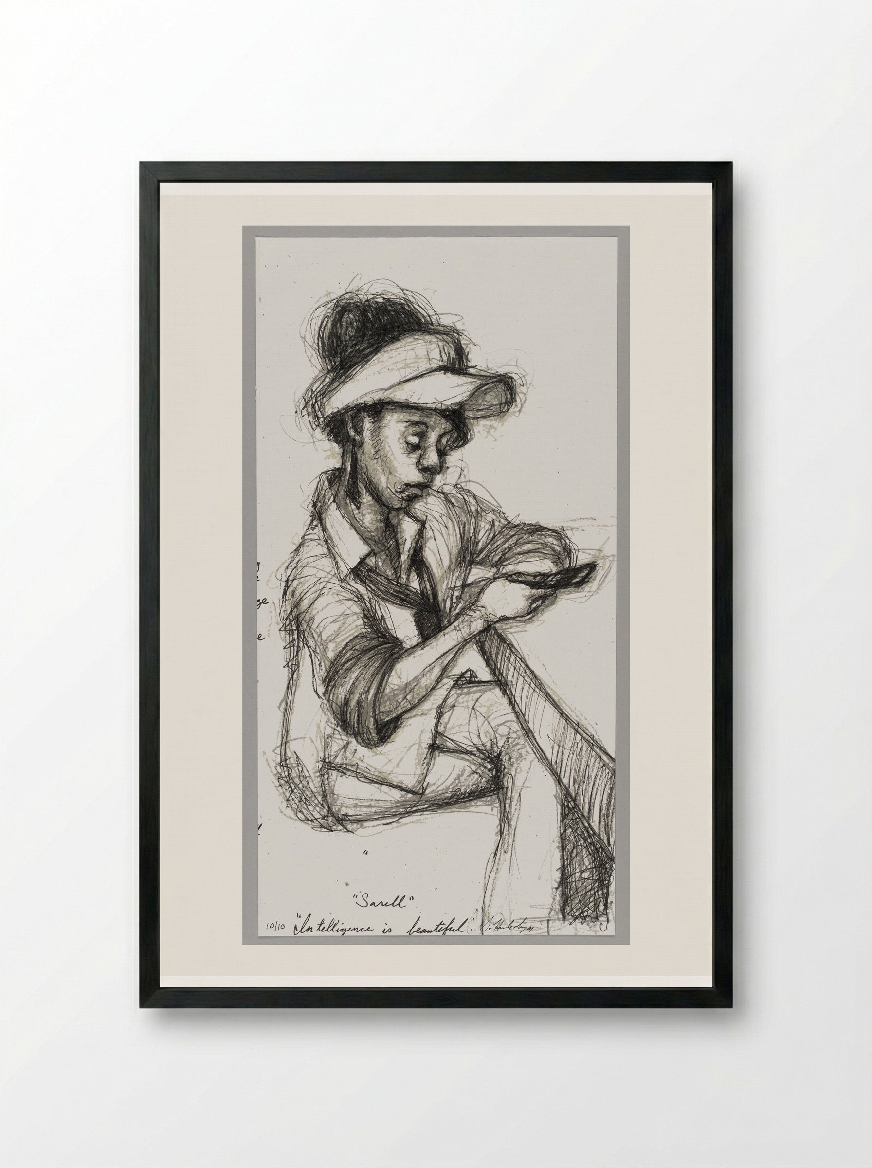 99% NO.3 Sarrell - Sedrick Huckaby - Framed Print Black