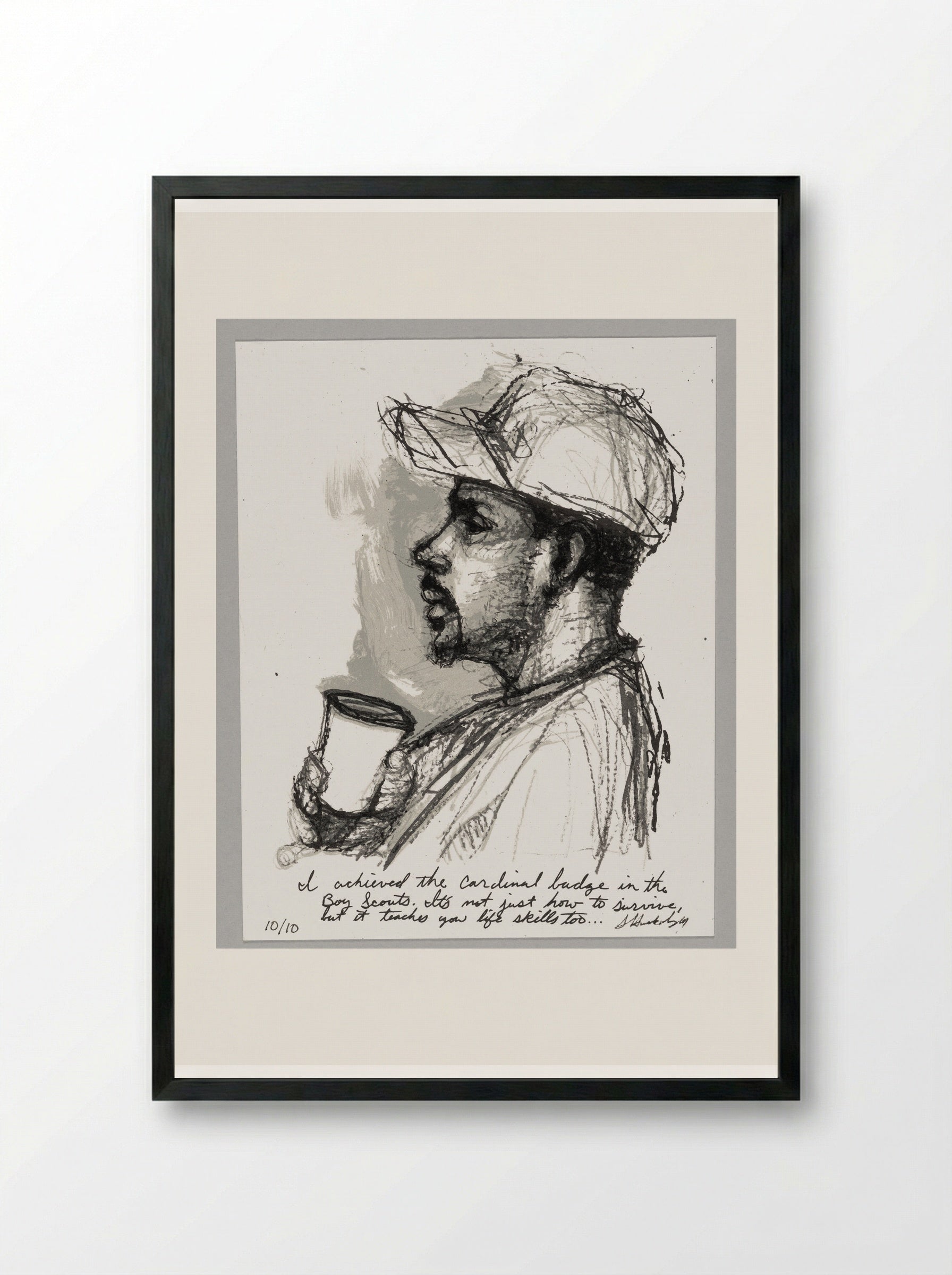 99% NO.1 - Sedrick Huckaby - Framed Print Black