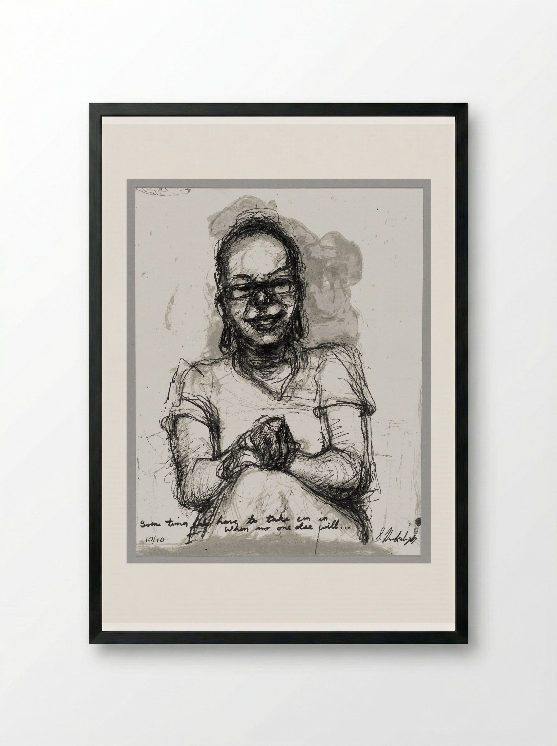 99% NO.8 Debra - Sedrick Huckaby - Framed Print Black