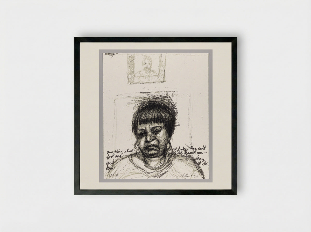 99% NO.88 Mary - Sedrick Huckaby - Framed Print Black
