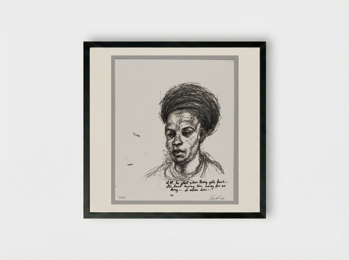 99% NO.40 - Sedrick Huckaby - Framed Print Black