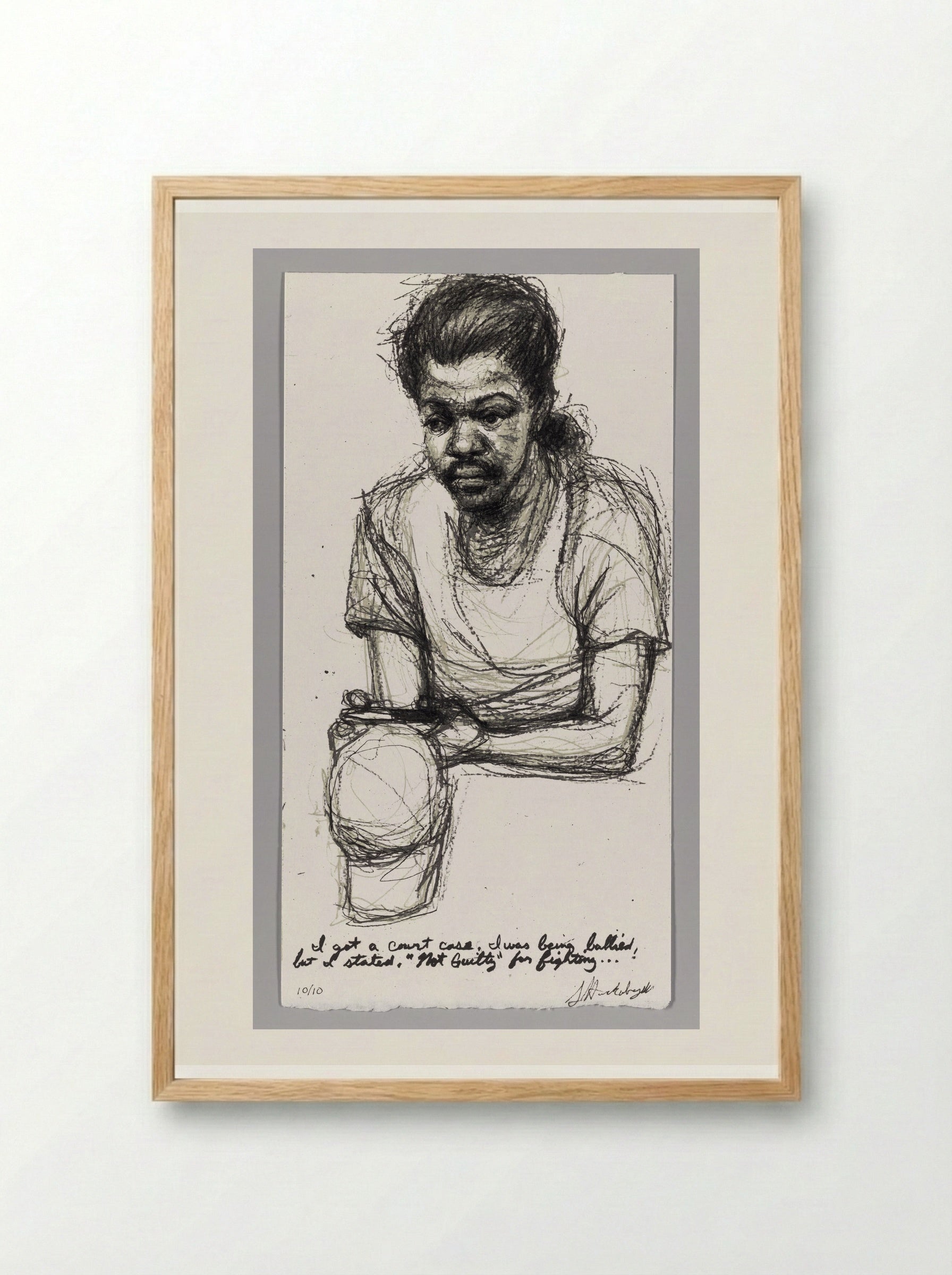 99% NO.69 Budda (Jaquan Rob Lester Brown) - Sedrick Huckaby - Framed Print Wood