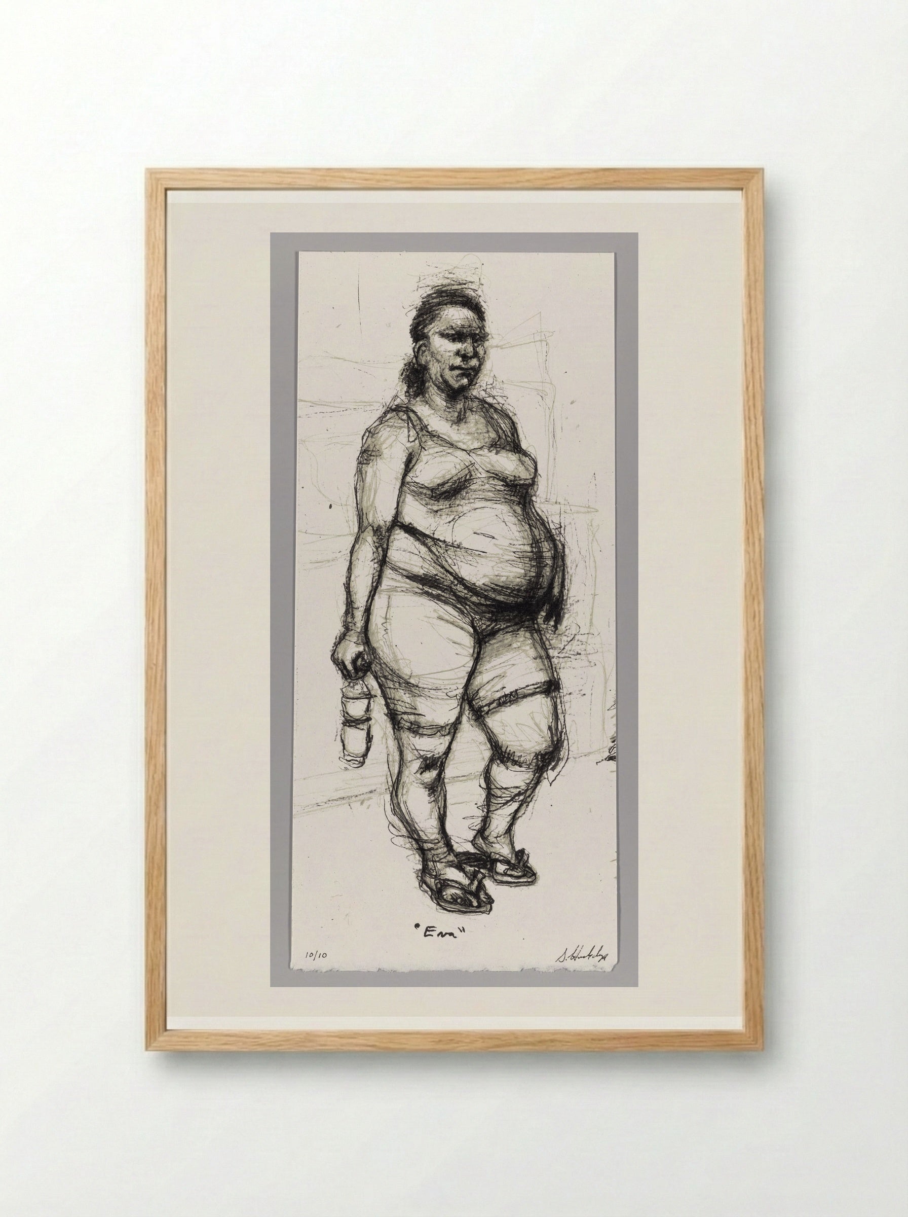 99% NO.67 Eva - Sedrick Huckaby - Framed Print Wood