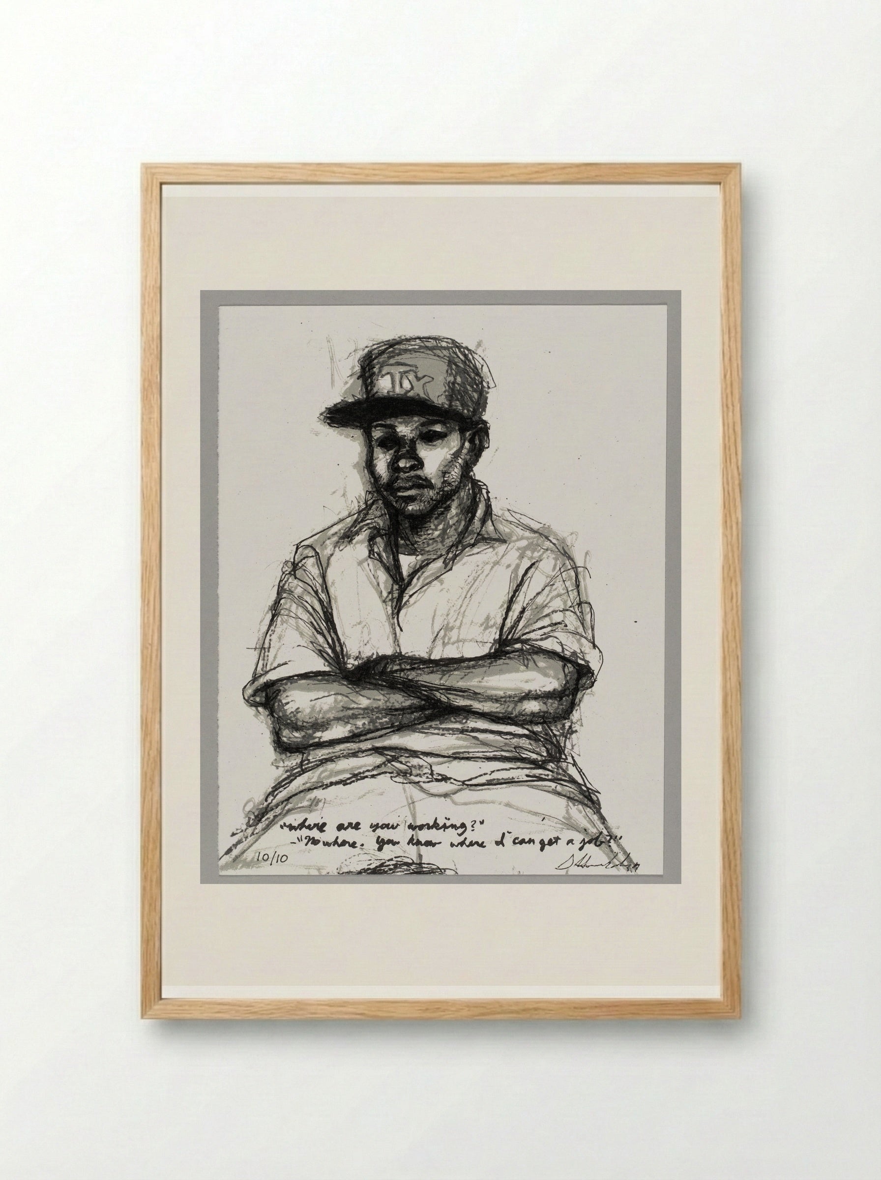99% NO.66 Little D - Sedrick Huckaby - Framed Print Wood