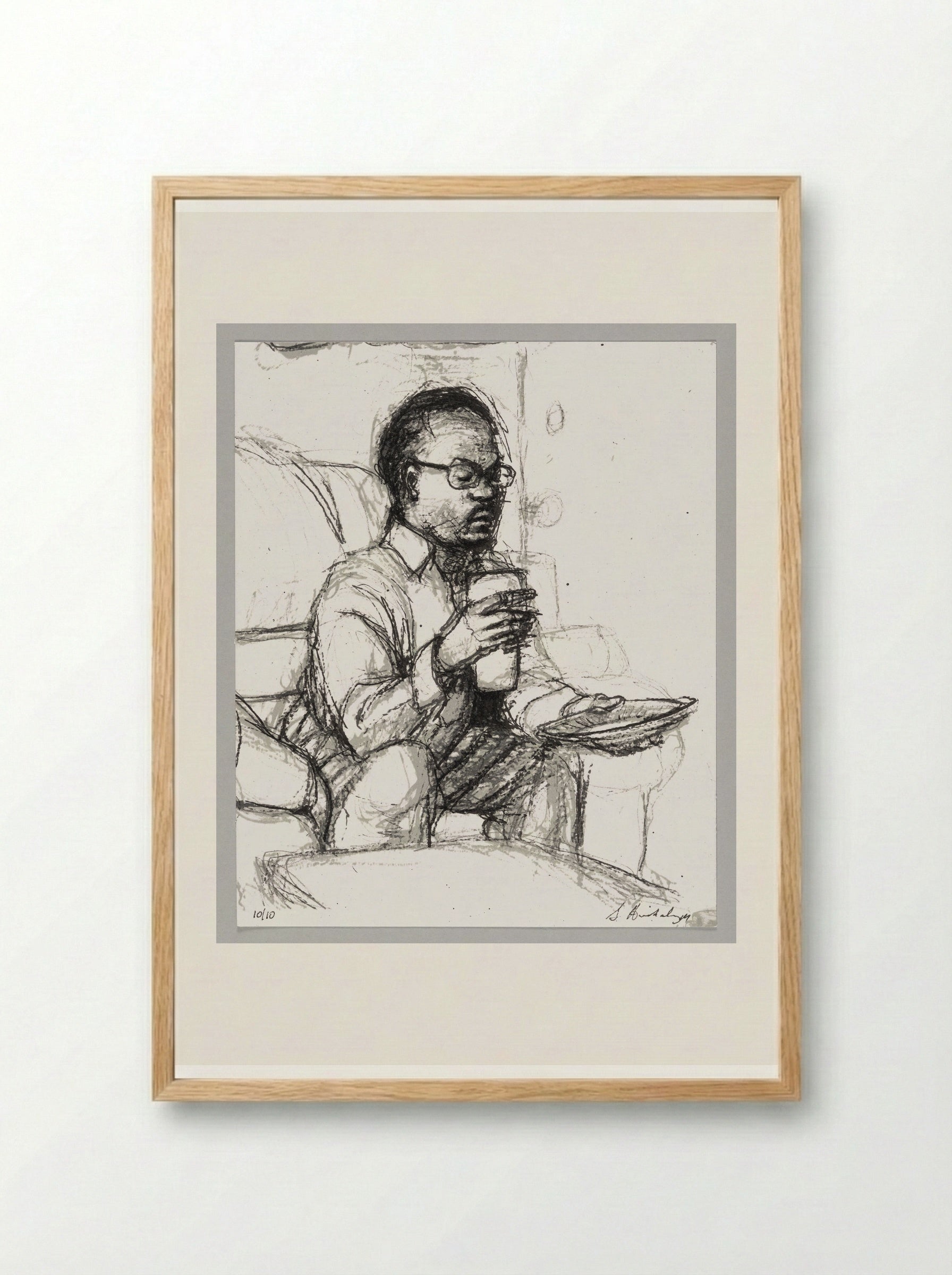 99% No. 9 Broderick - Sedrick Huckaby - Framed Print Wood