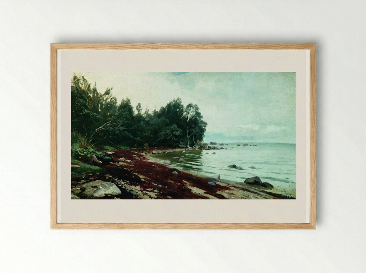 A Bay - Volodymyr Orlovsky - Framed Print Wood