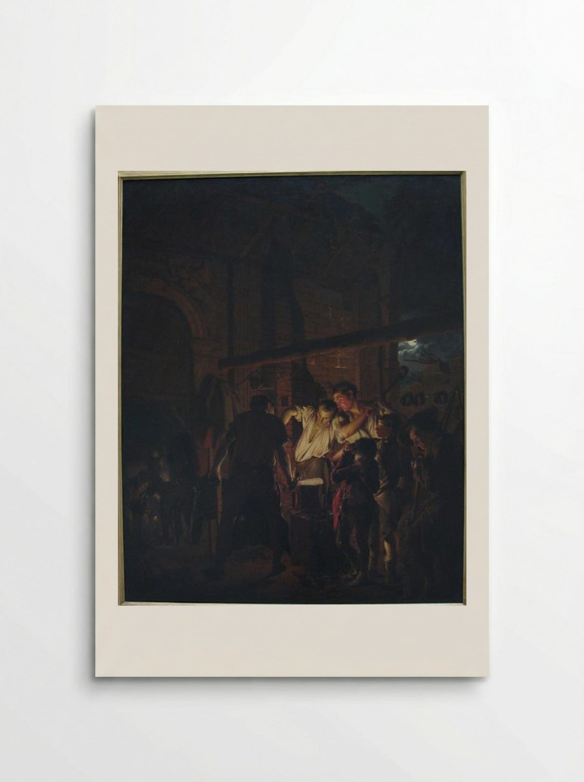 A Blacksmith's Shop - Joseph Wright of Derby - Poster