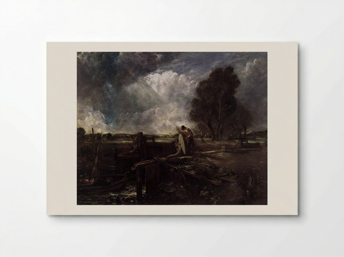 A Boat at the Sluice - John Constable - Poster