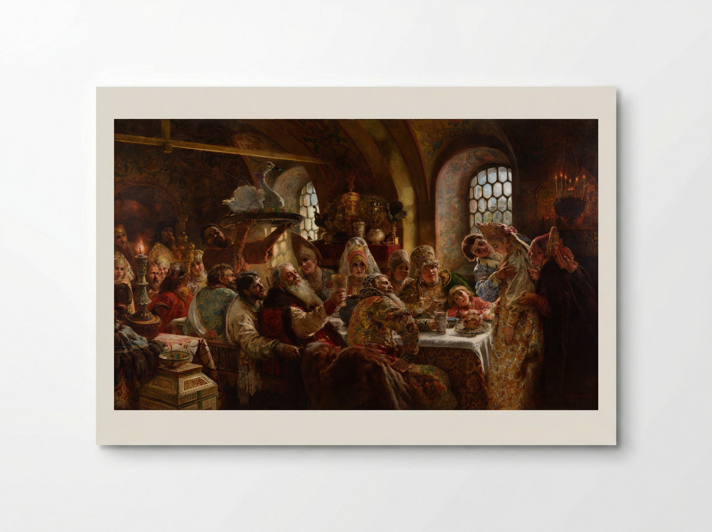 A Boyar Wedding Feast - Konstantin Makovsky - Poster