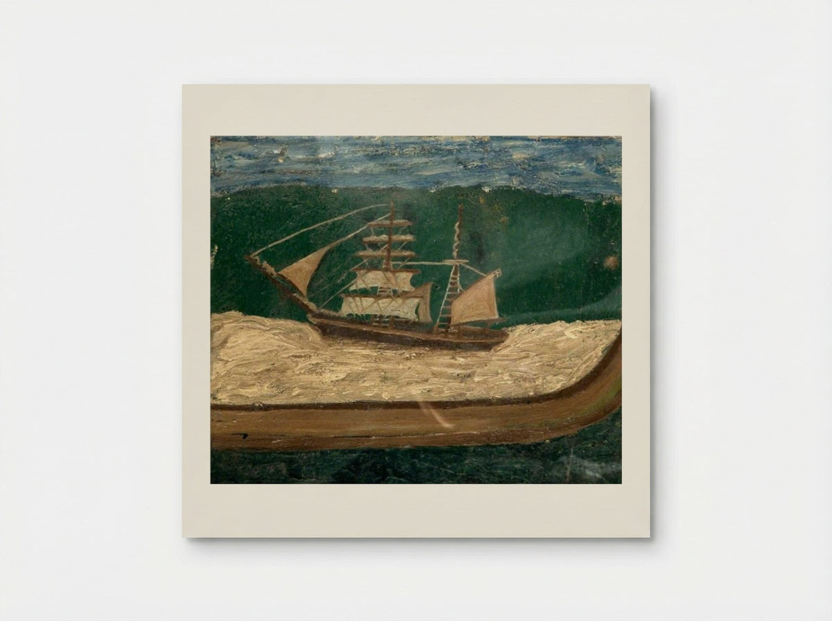 A Brig, Close to Shore - Alfred Wallis - Poster