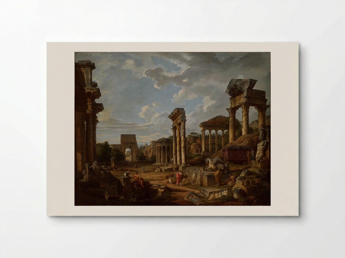 A Capriccio of the Roman Forum - Giovanni Paolo Panini - Poster