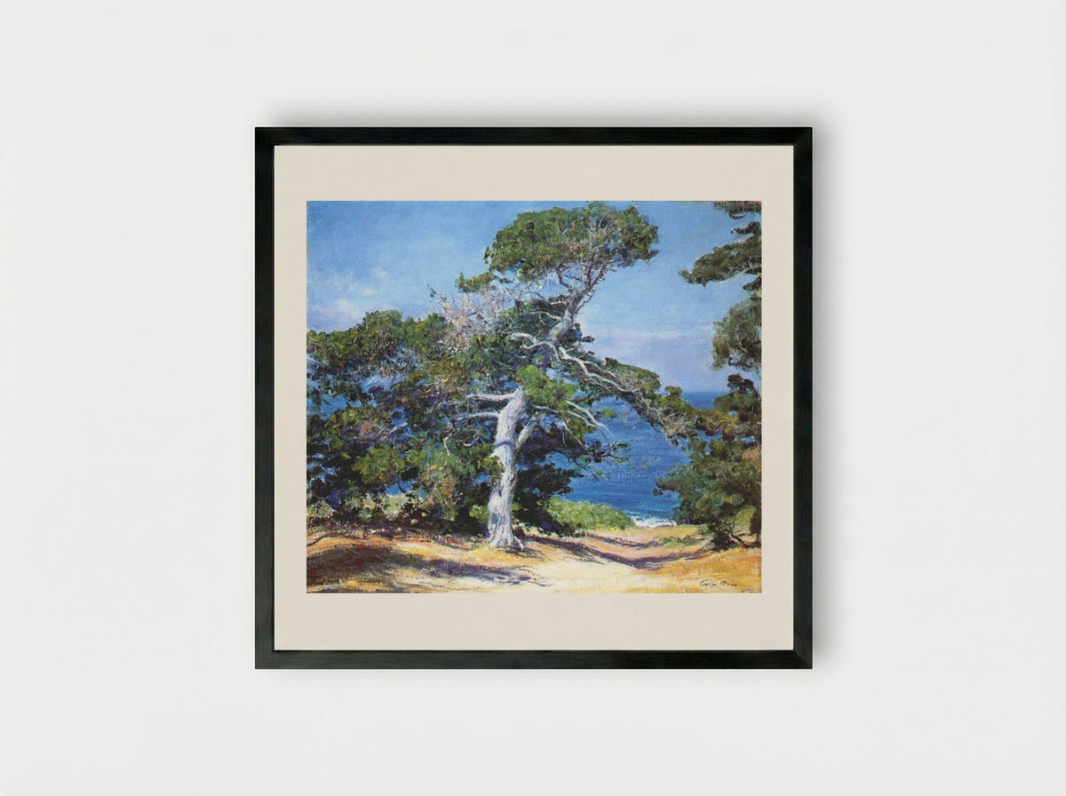 A Carmel Pine - Guy Rose - Framed Print Black