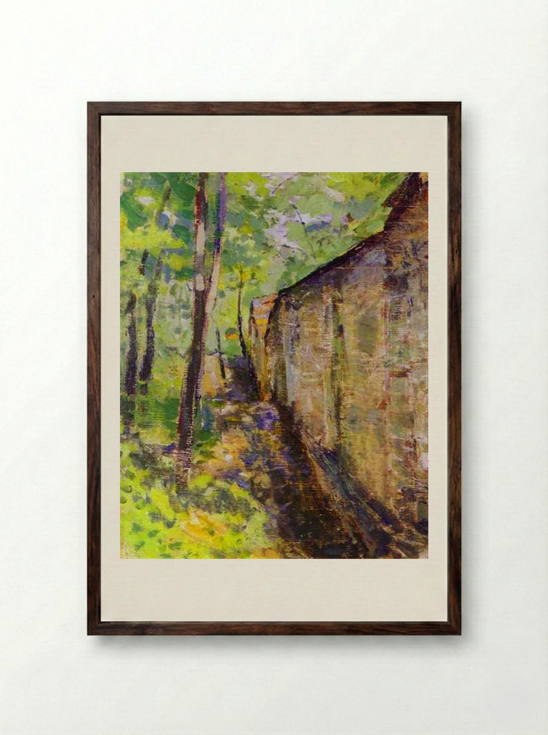 A Caucasian Study - Victor Borisov-Musatov - Framed Print Dark Wood