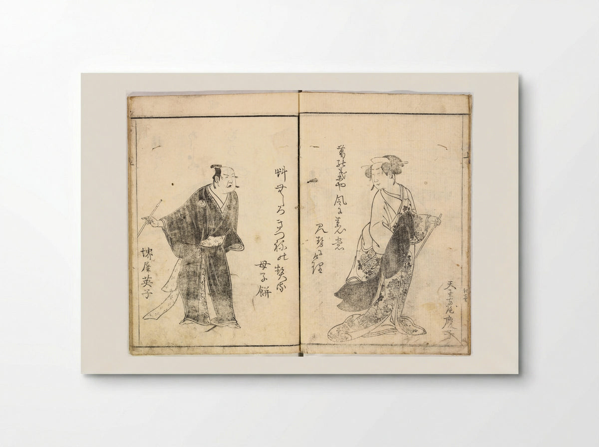 A Celebration of Actors (Yakusha mono iwai) - Ryūkōsai Jokei - Poster