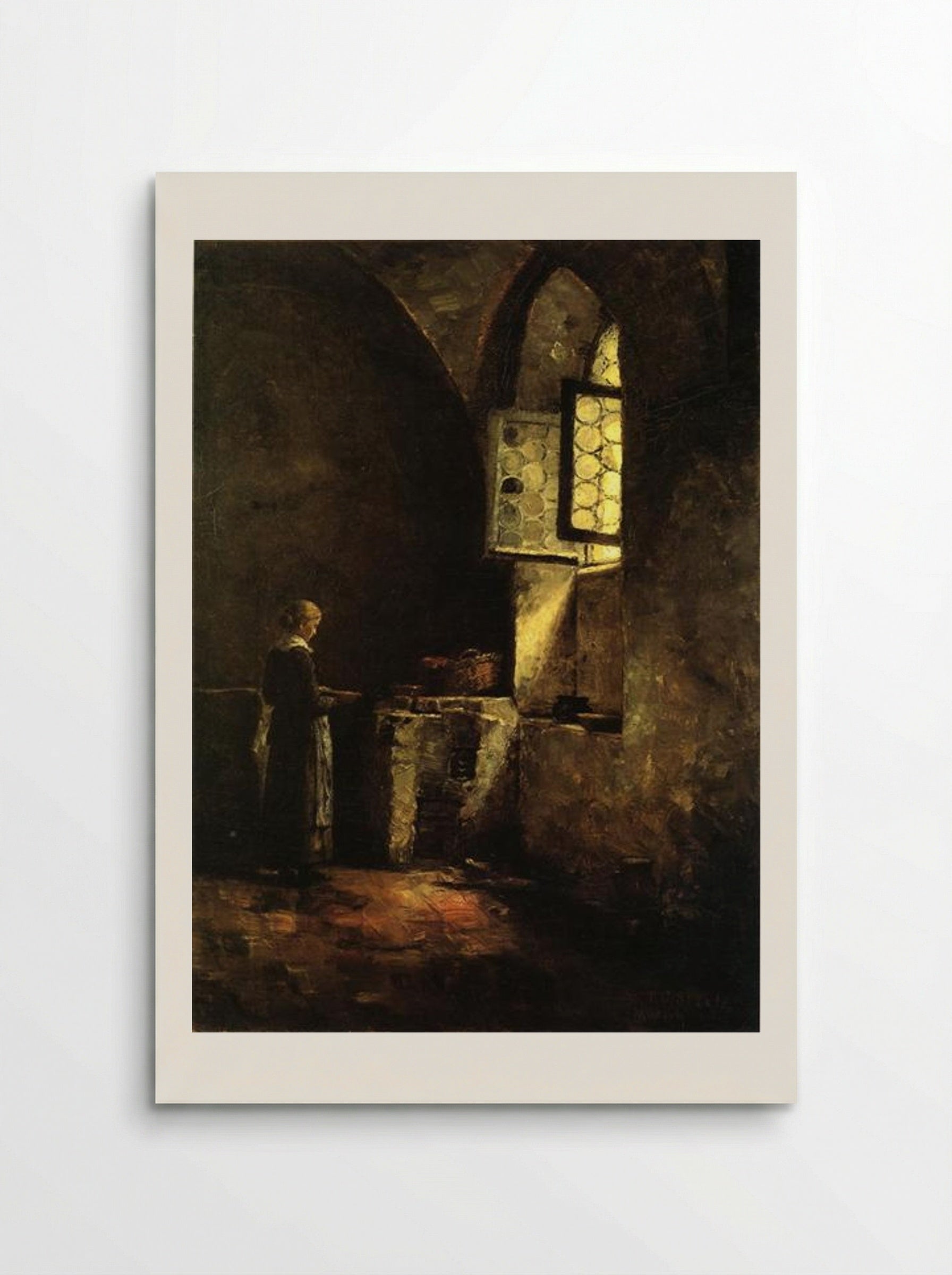 A Corner in the Old Kitchen of the Mittenheim Cloister - T. C. Steele - Poster