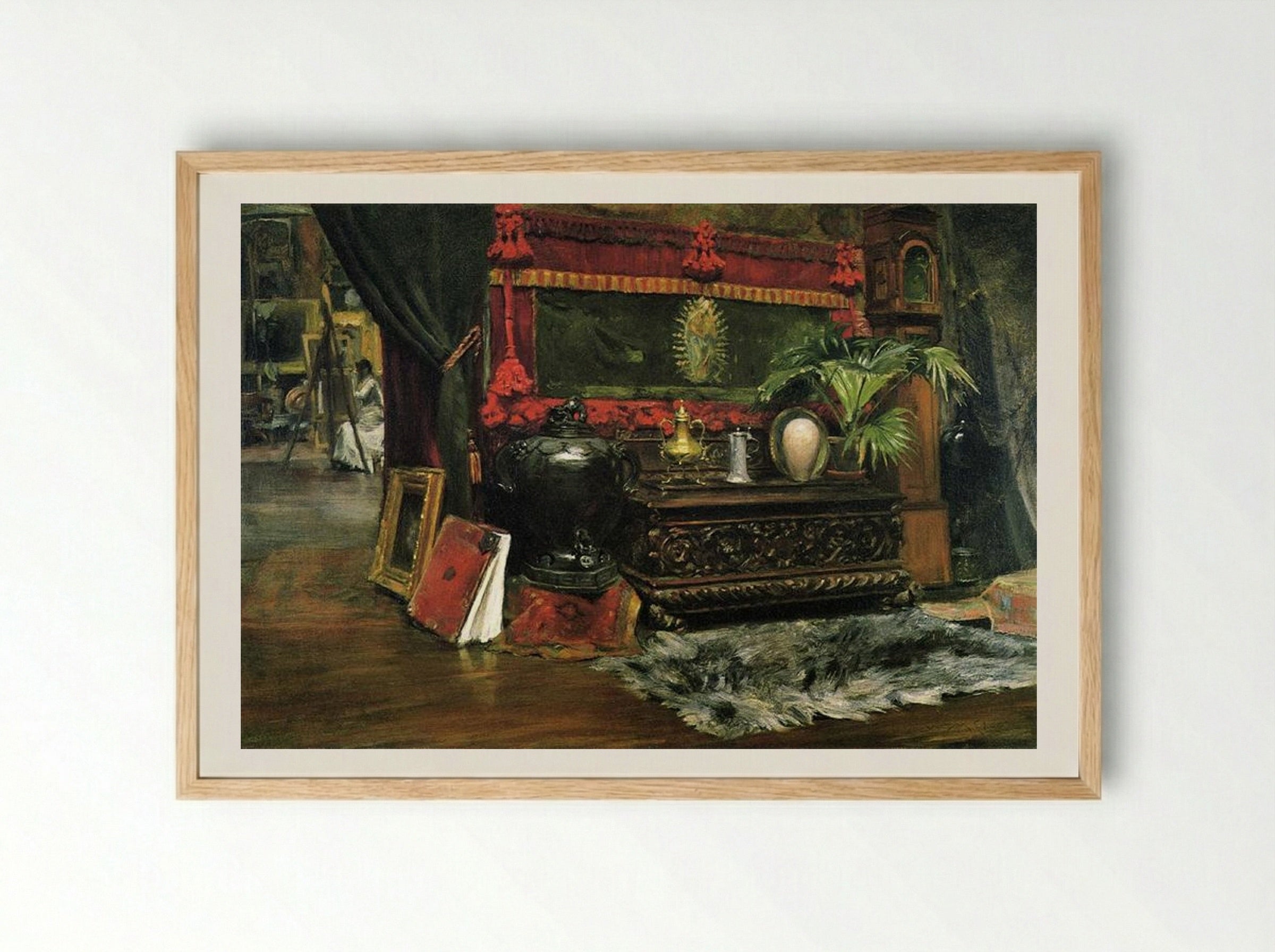 A Corner of My Studio - William Merritt Chase - Framed Print Wood