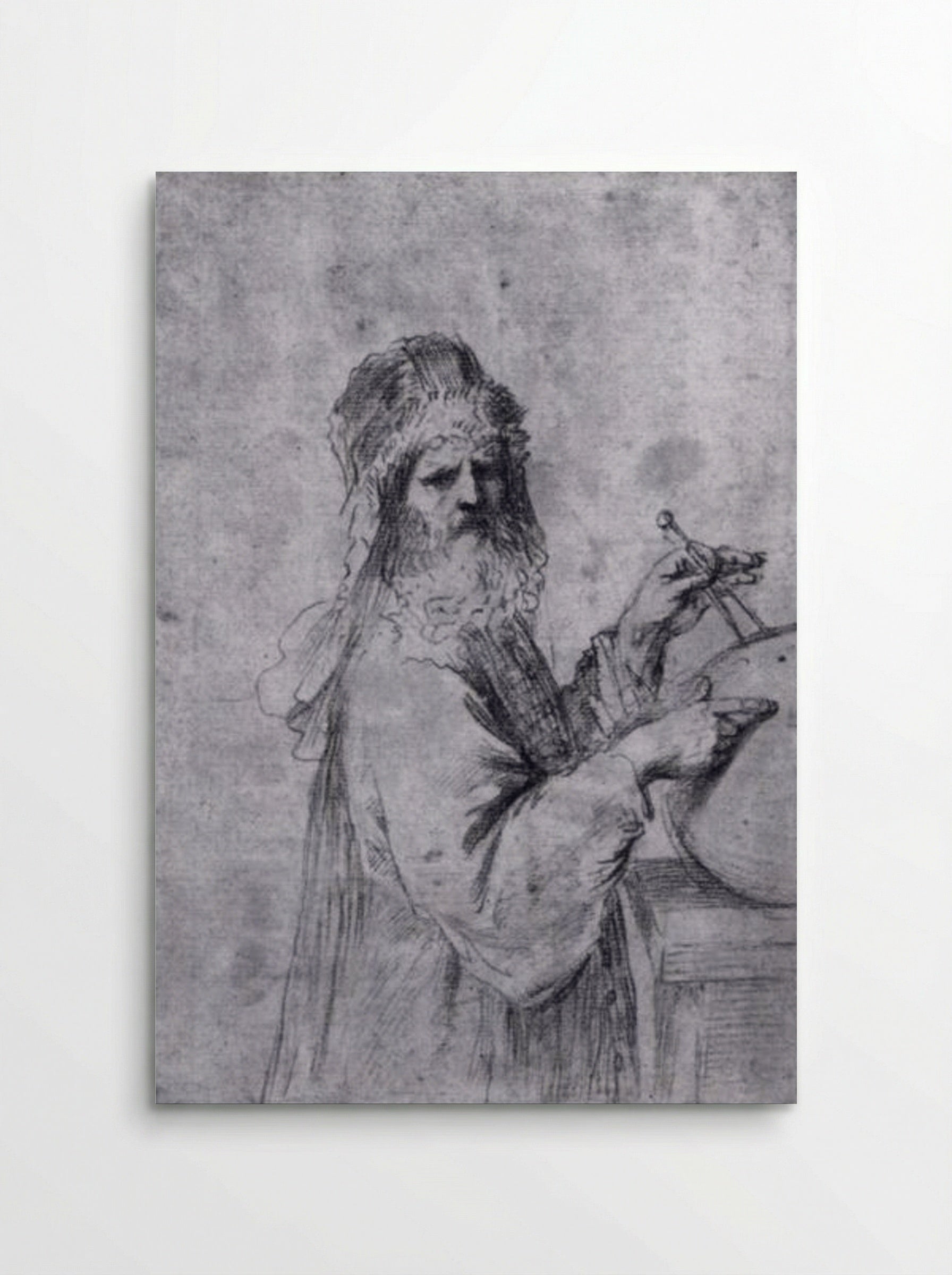 A Cosmographer - Guercino - Poster