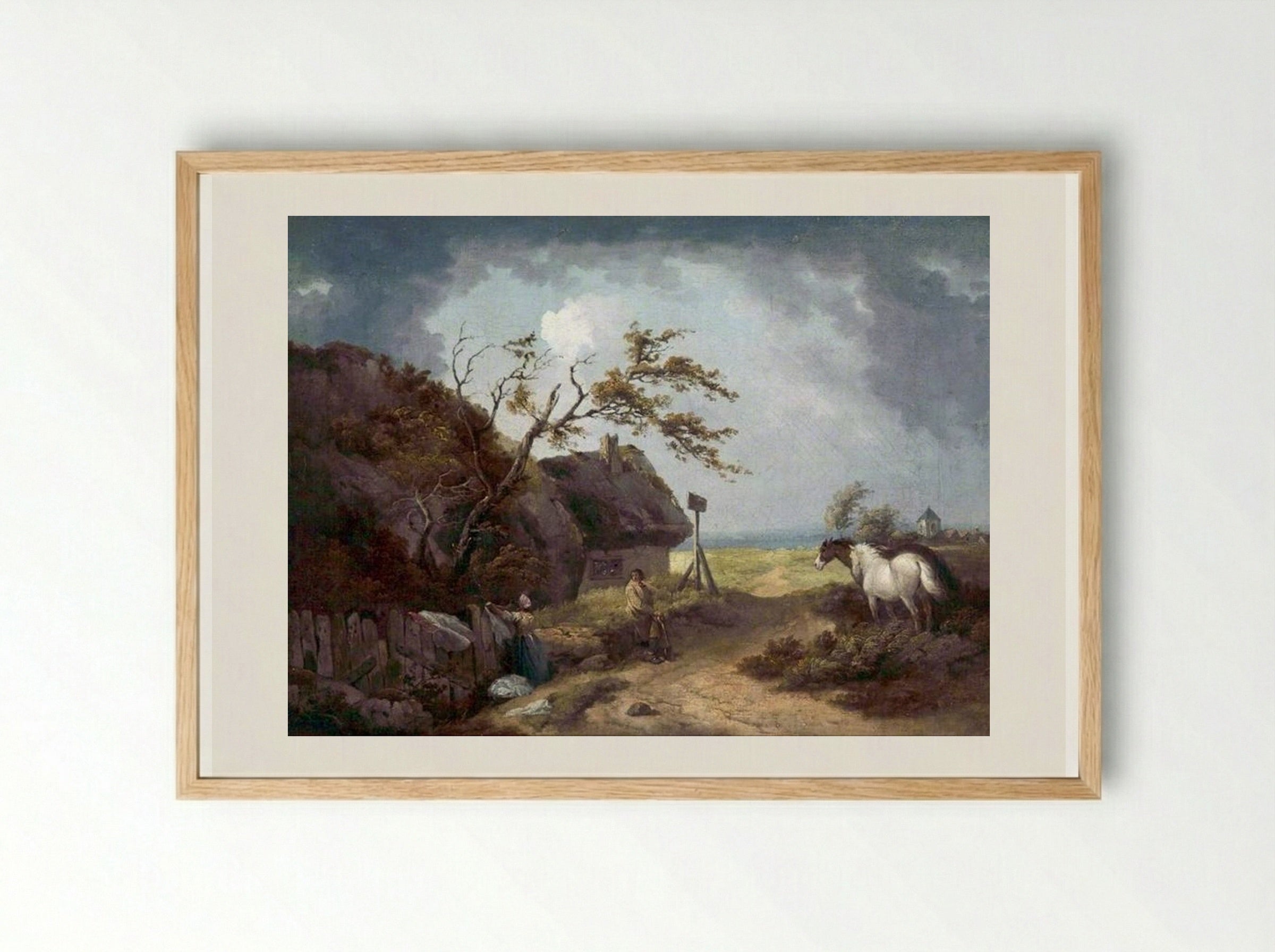 A Country Inn - George Morland - Framed Print Wood