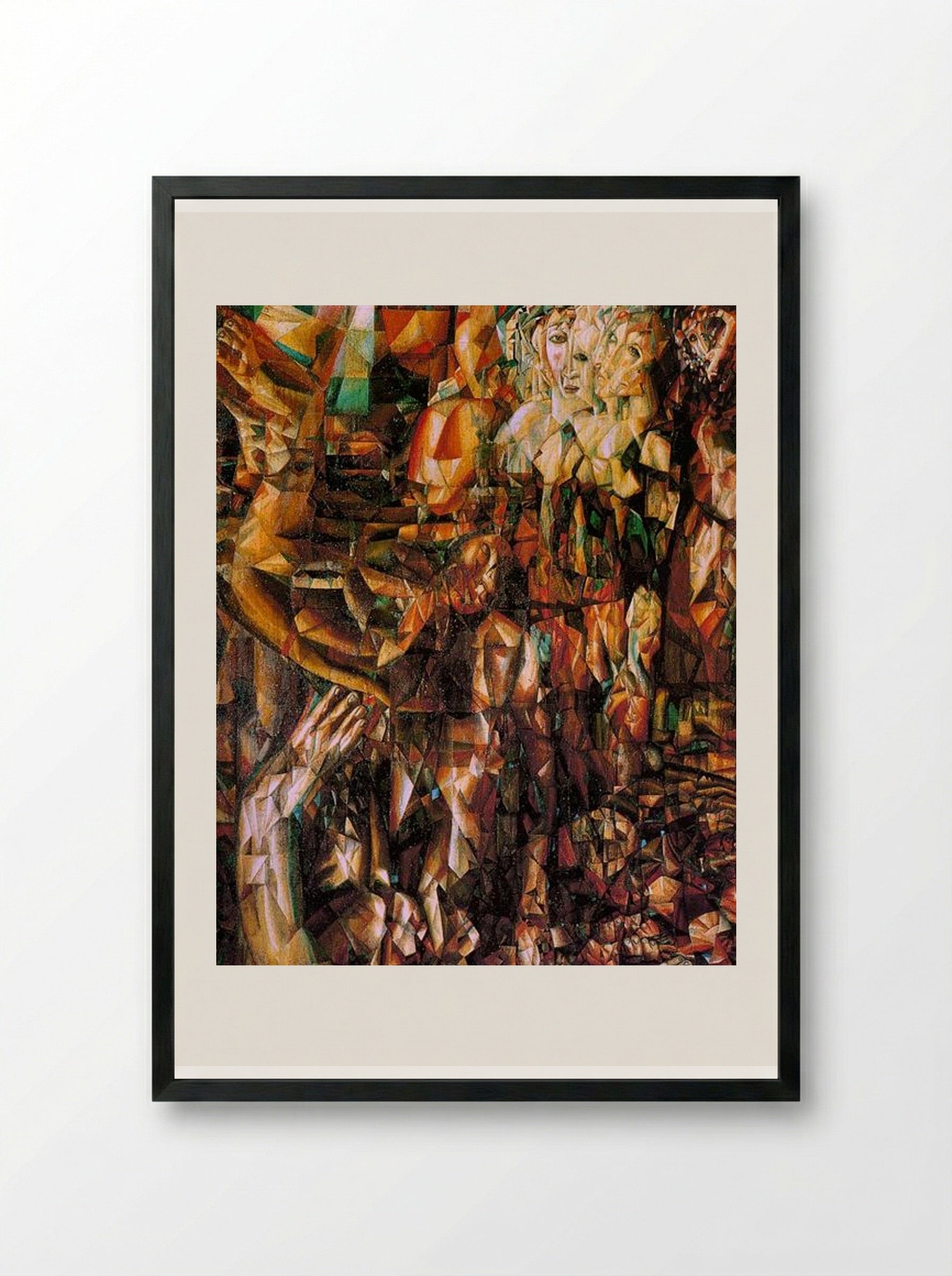 A Couple - Pavel Filonov - Framed Print Black