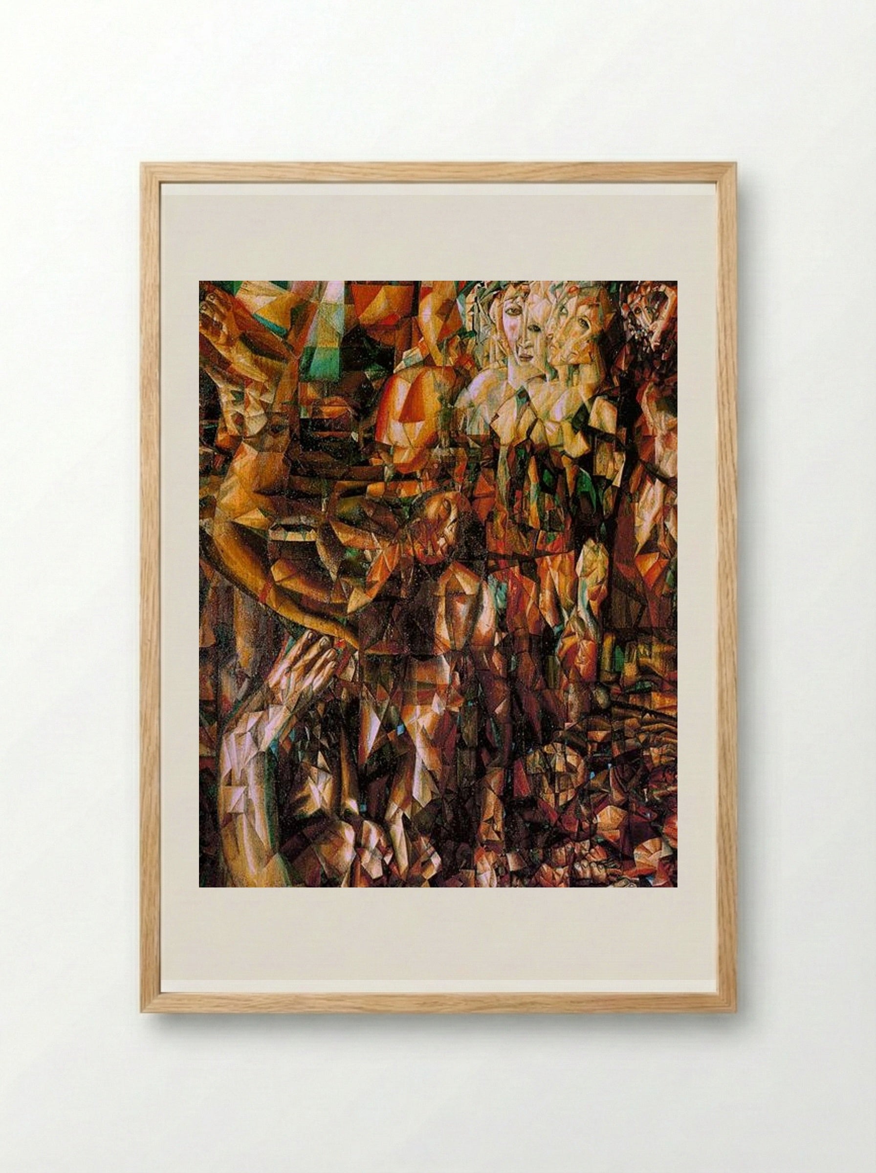 A Couple - Pavel Filonov - Framed Print Wood