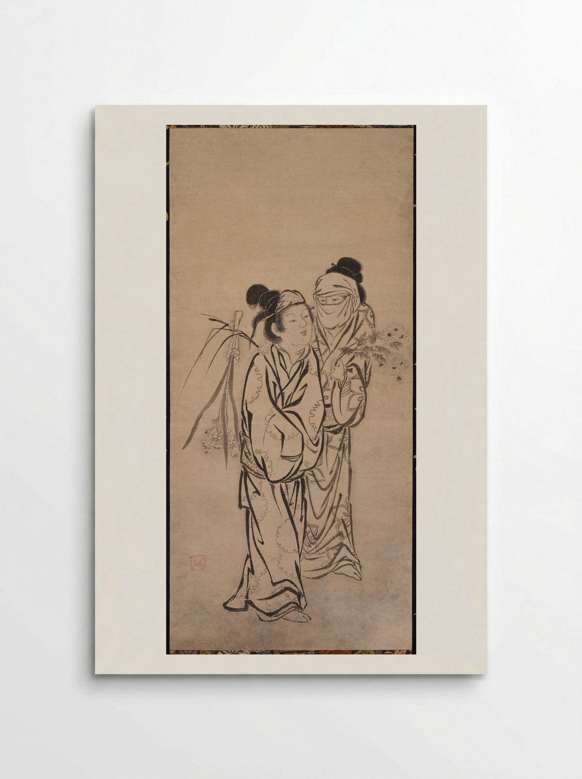 A Couple - Hasegawa Sōen - Poster