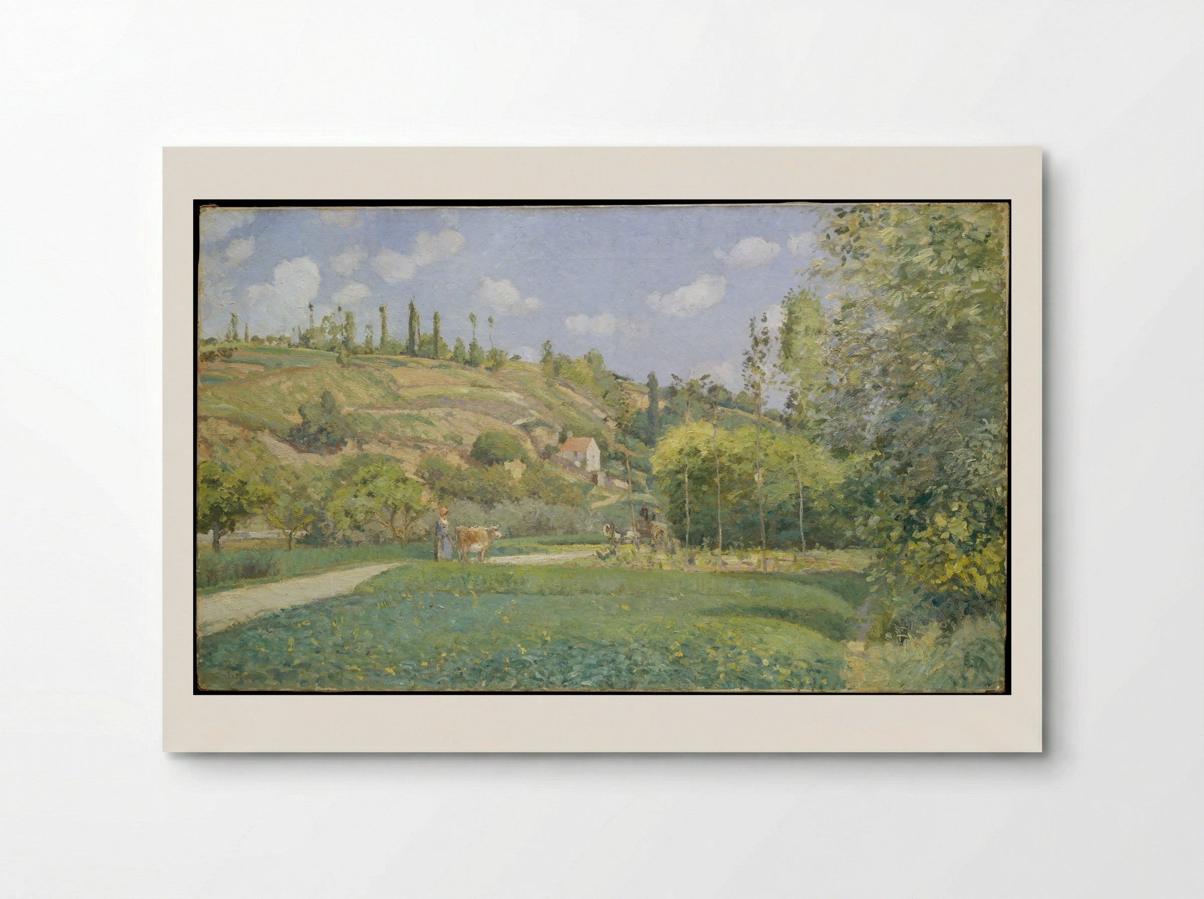A Cowherd at Valhermeil, Auvers-sur-Oise - Camille Pissarro - Poster
