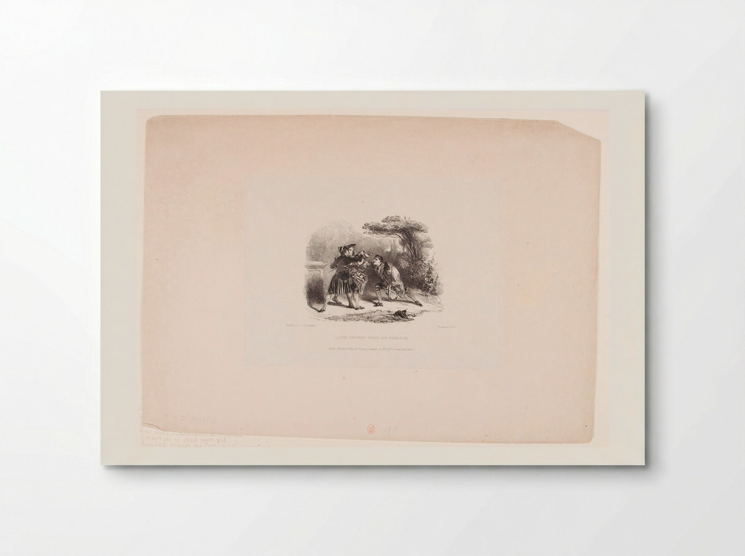 A Duel between Frank and Rashleigh - Richard Parkes Bonington - Poster