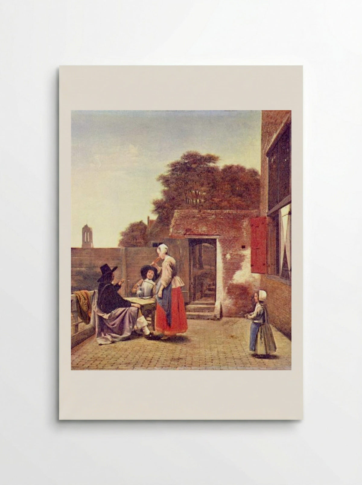 A Dutch Courtyard - Pieter de Hooch - Poster
