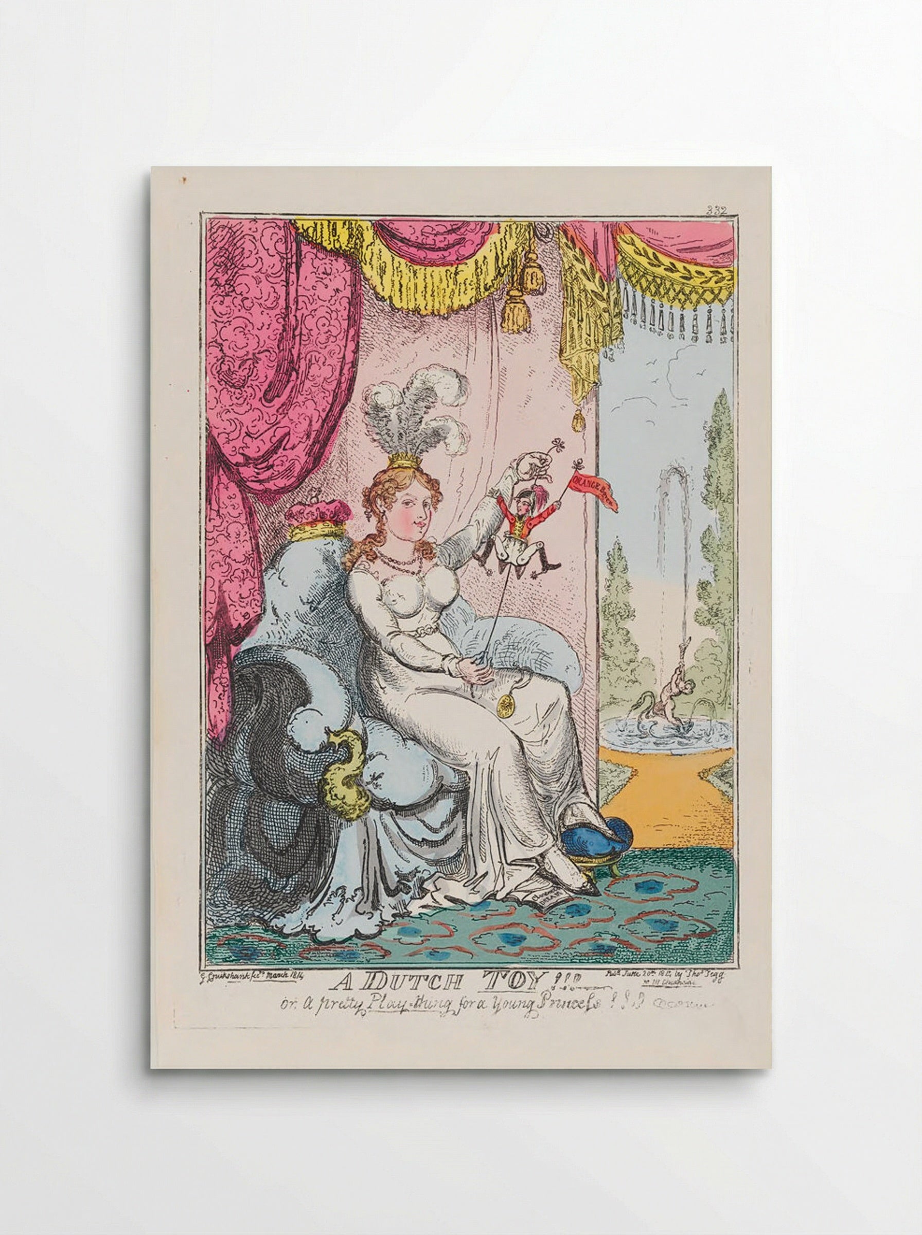 A Dutch Toy!! or a pretty Play-thing for a Young Princess!!! - George Cruikshank - Poster