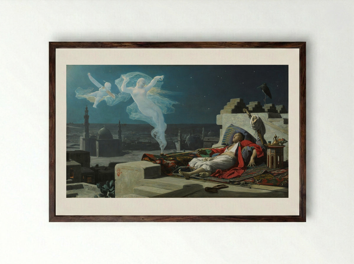 A Eunuch's Dream - Jean Lecomte du Nouÿ - Framed Print Dark Wood