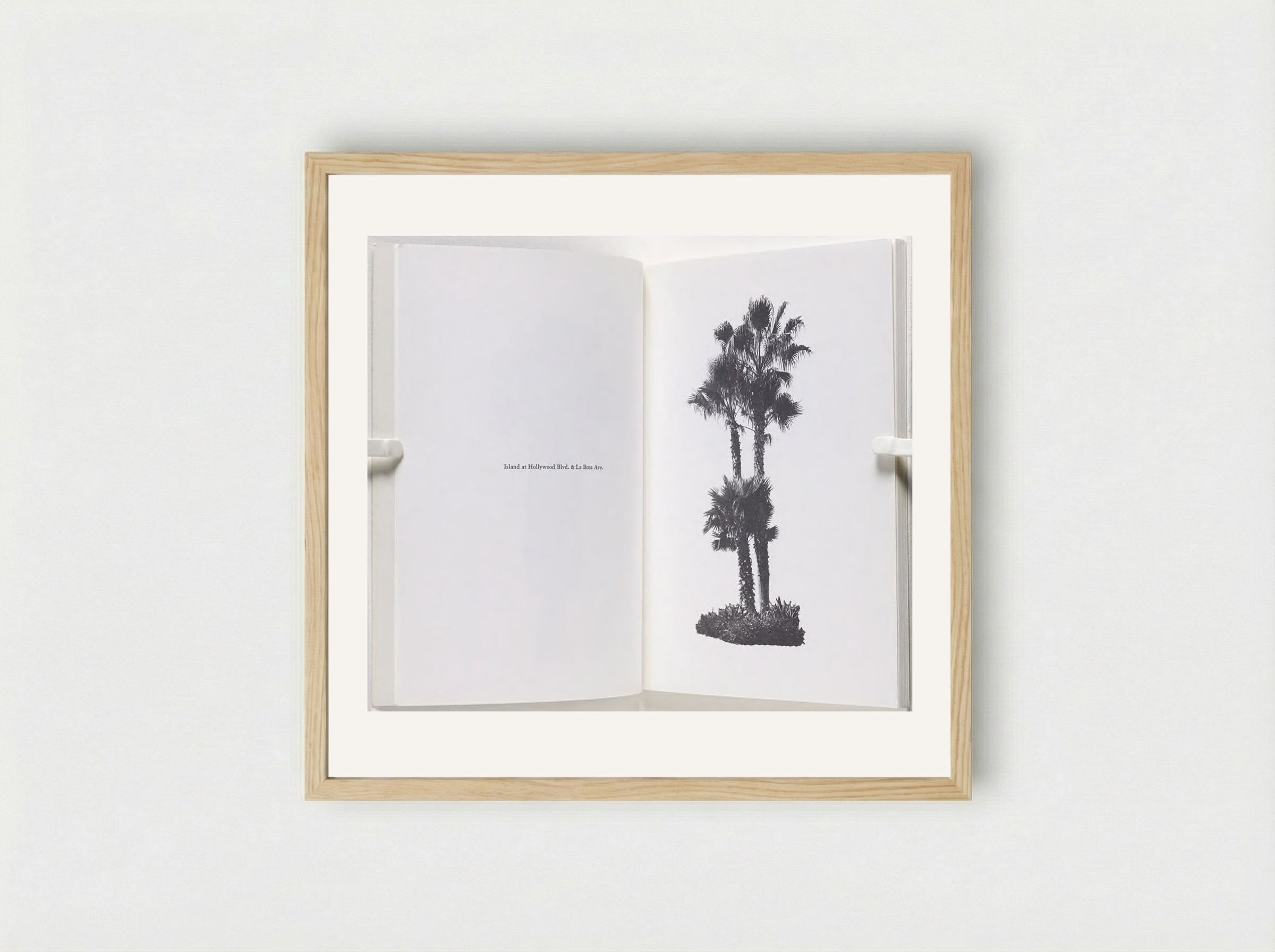 A Few Palm Trees - Edward Ruscha - Framed Print Wood