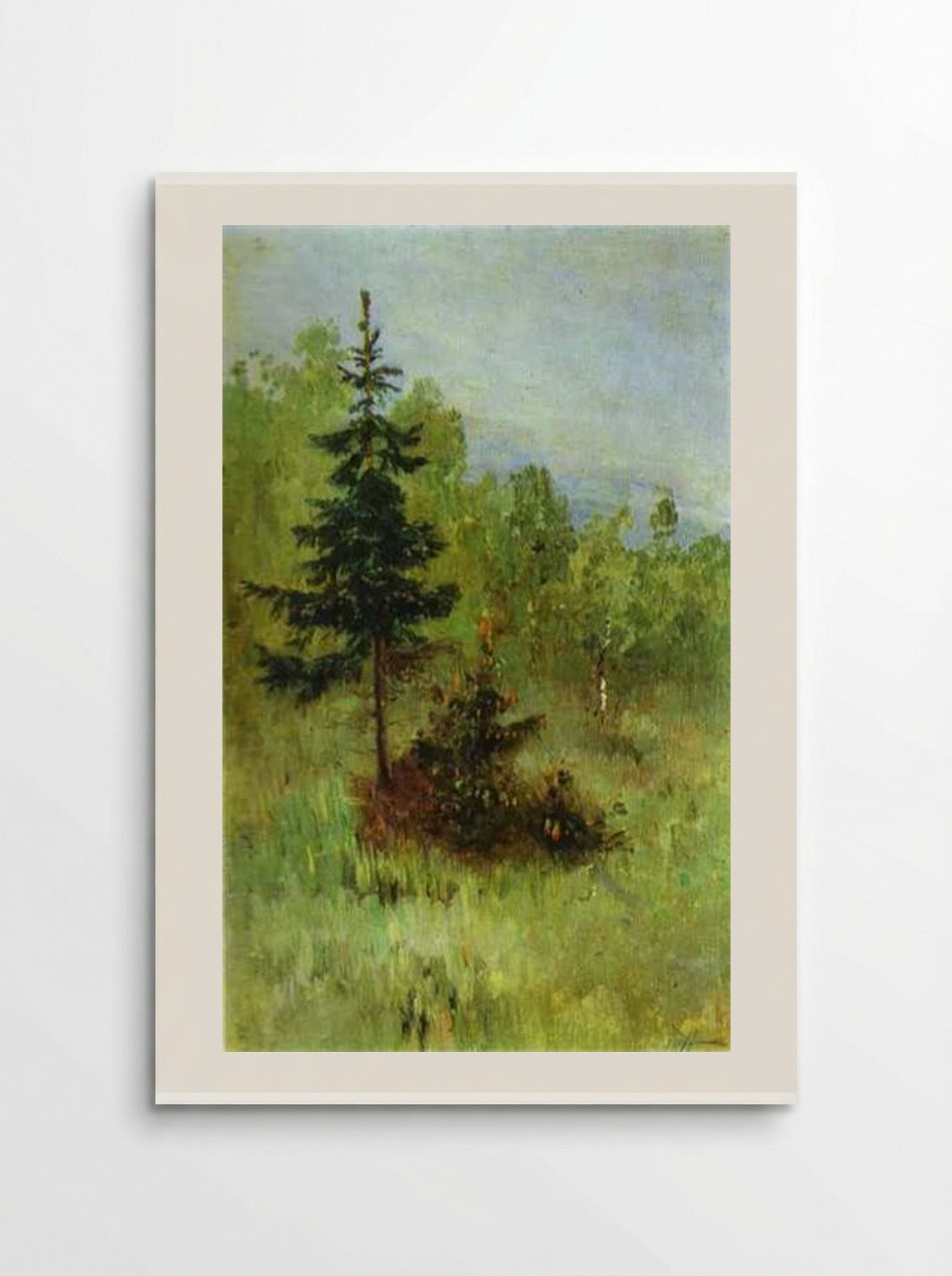 A Firtree - Mikhail Nesterov - Poster