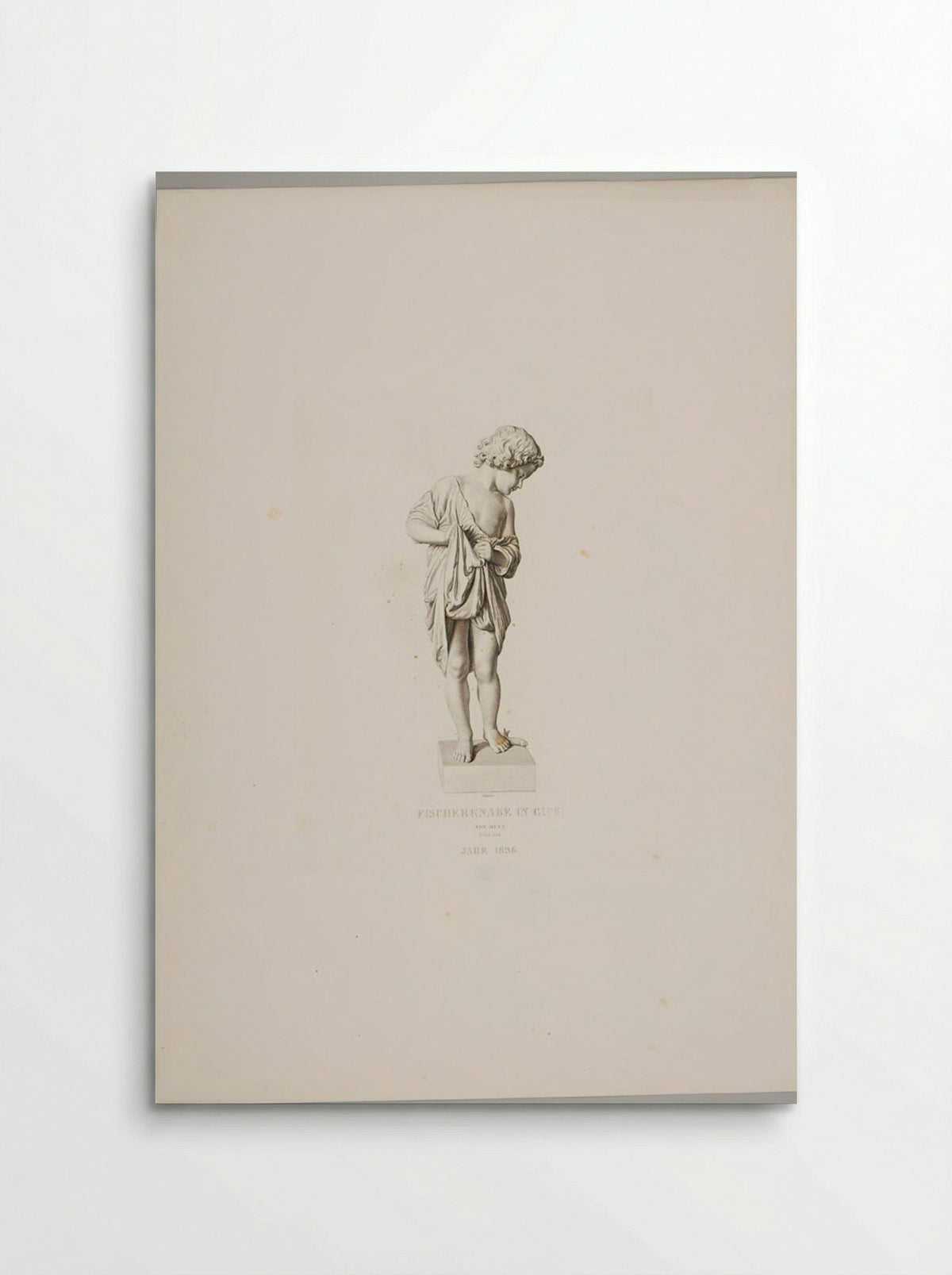 A Fisher Boy, in Plaster - Adolf Hohneck - Poster