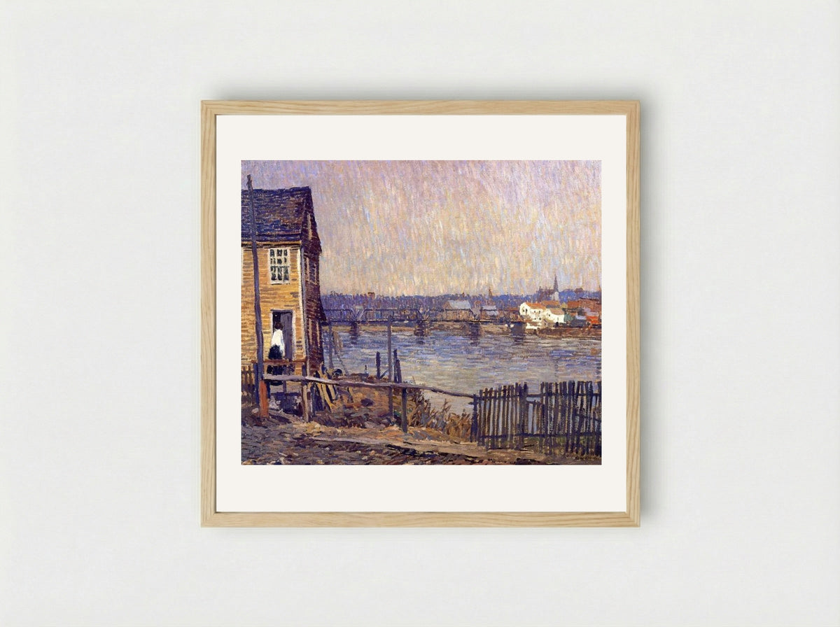 A Fisherman's House - Robert Spencer - Framed Print Wood