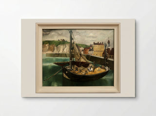 A Fishing Boat in Dieppe Harbour - Christopher Wood