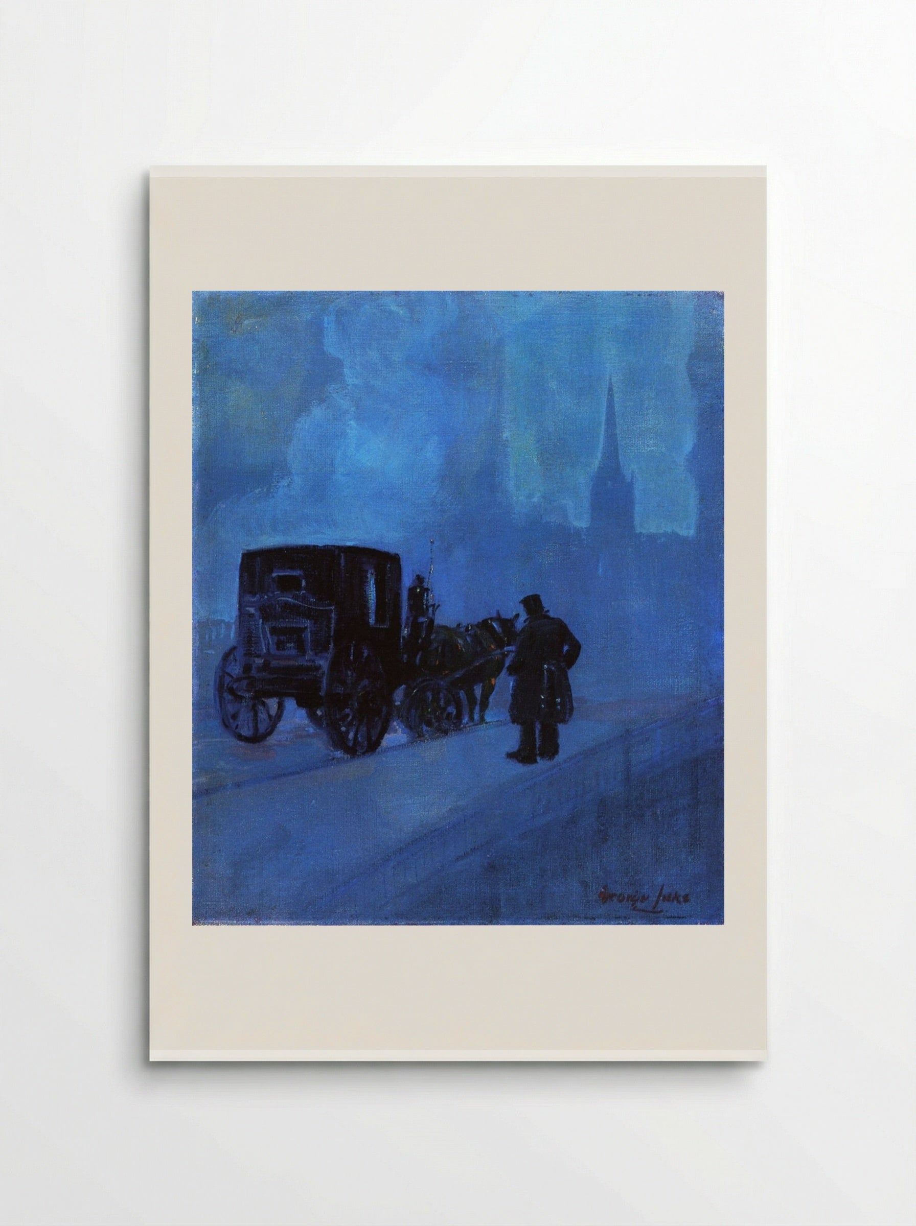 A Foggy Night - George Luks - Poster