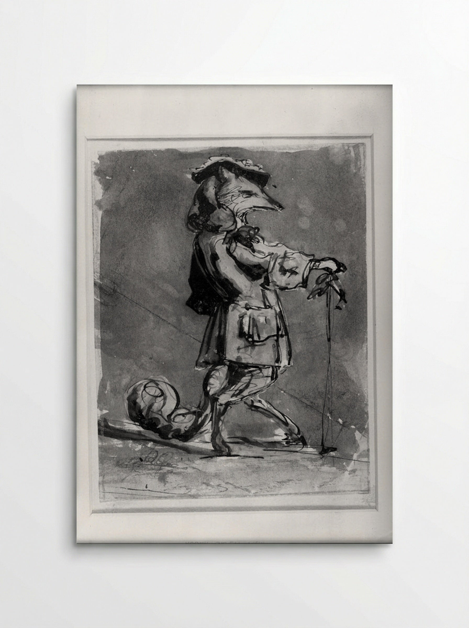 A Fox Dressed as a Gentleman - Jean Ignace Isidore Gérard - Poster