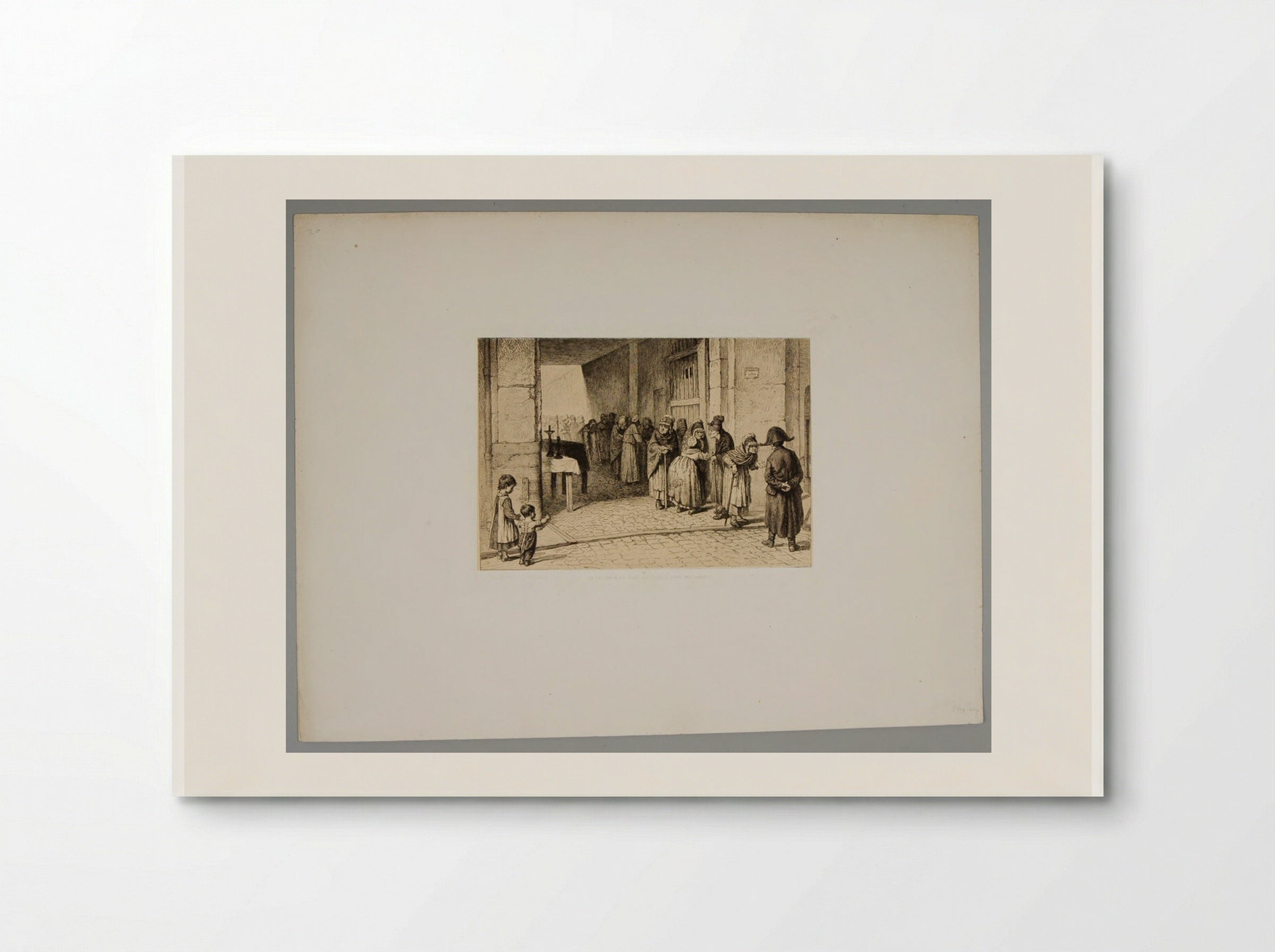 A Funeral at the Little Sister of the Poor Convent - Léopold Flameng - Poster