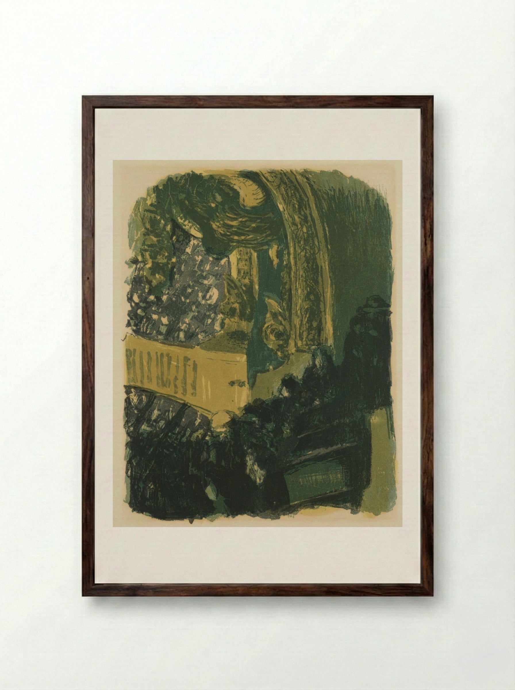 A Gallery at the Gymnasium - Édouard Vuillard - Framed Print Dark Wood