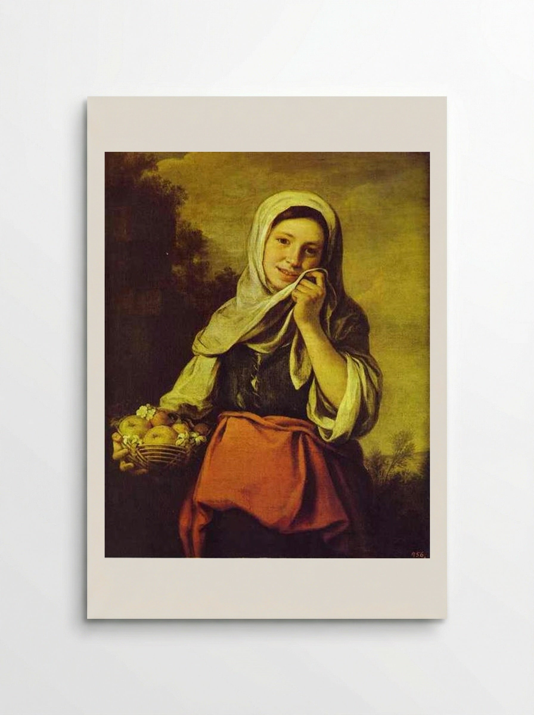 A Girl with Fruits - Bartolomé Esteban Murillo - Poster