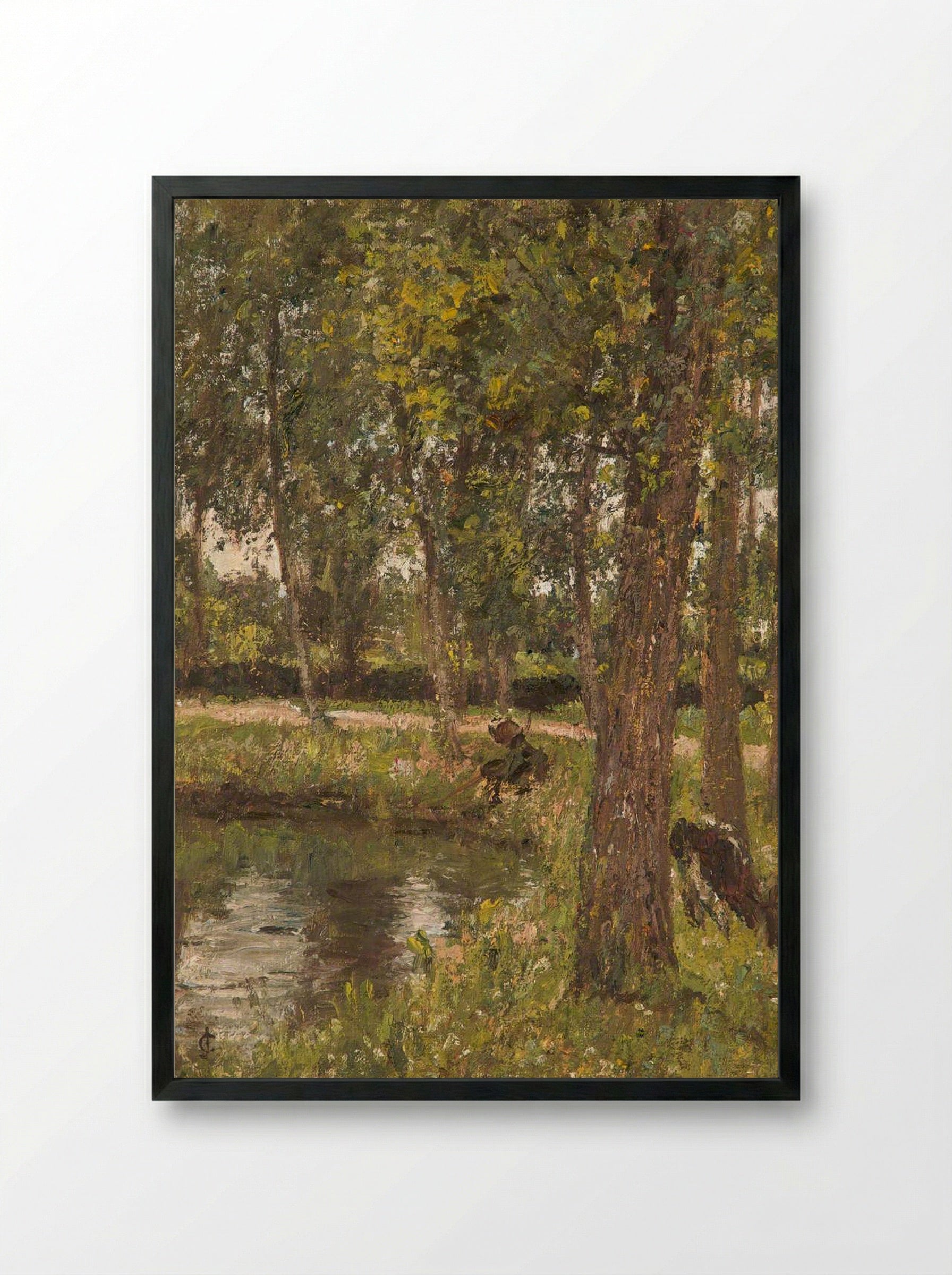 A Glade - James Charles - Framed Print Black