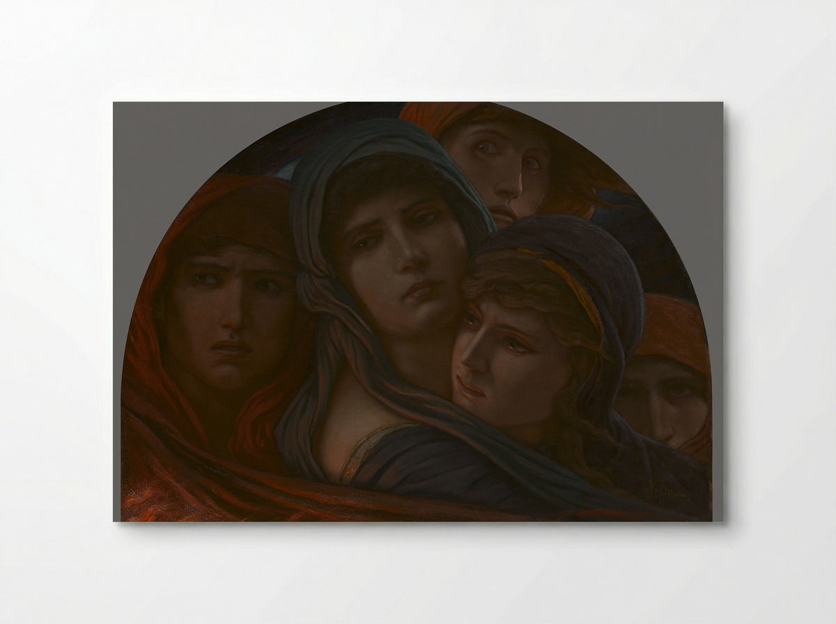 A Glimpse into Hell, or Fear - Elihu Vedder - Poster