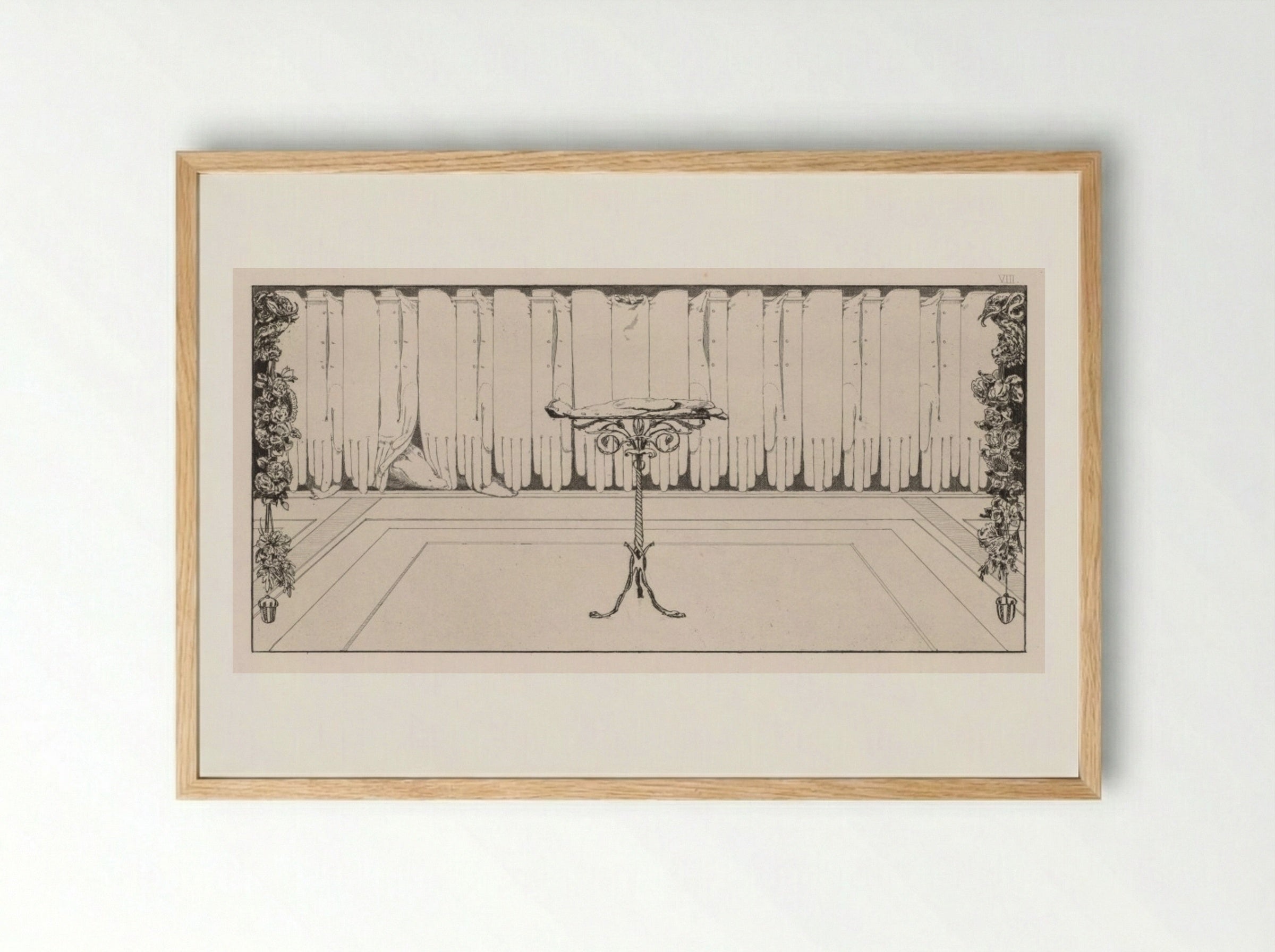 A Glove: Repose - Max Klinger - Framed Print Wood