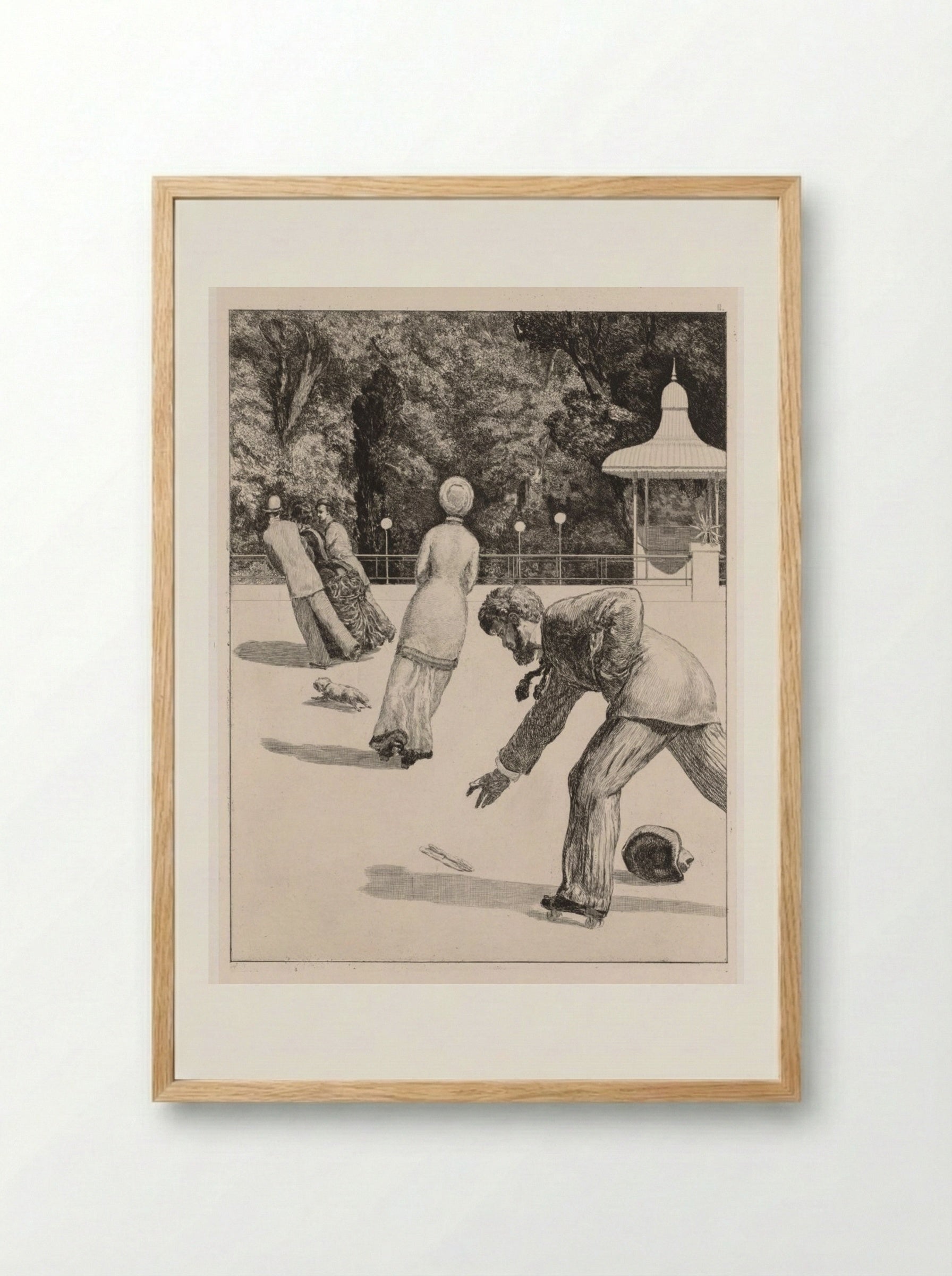 A Glove: The Action - Max Klinger - Framed Print Wood