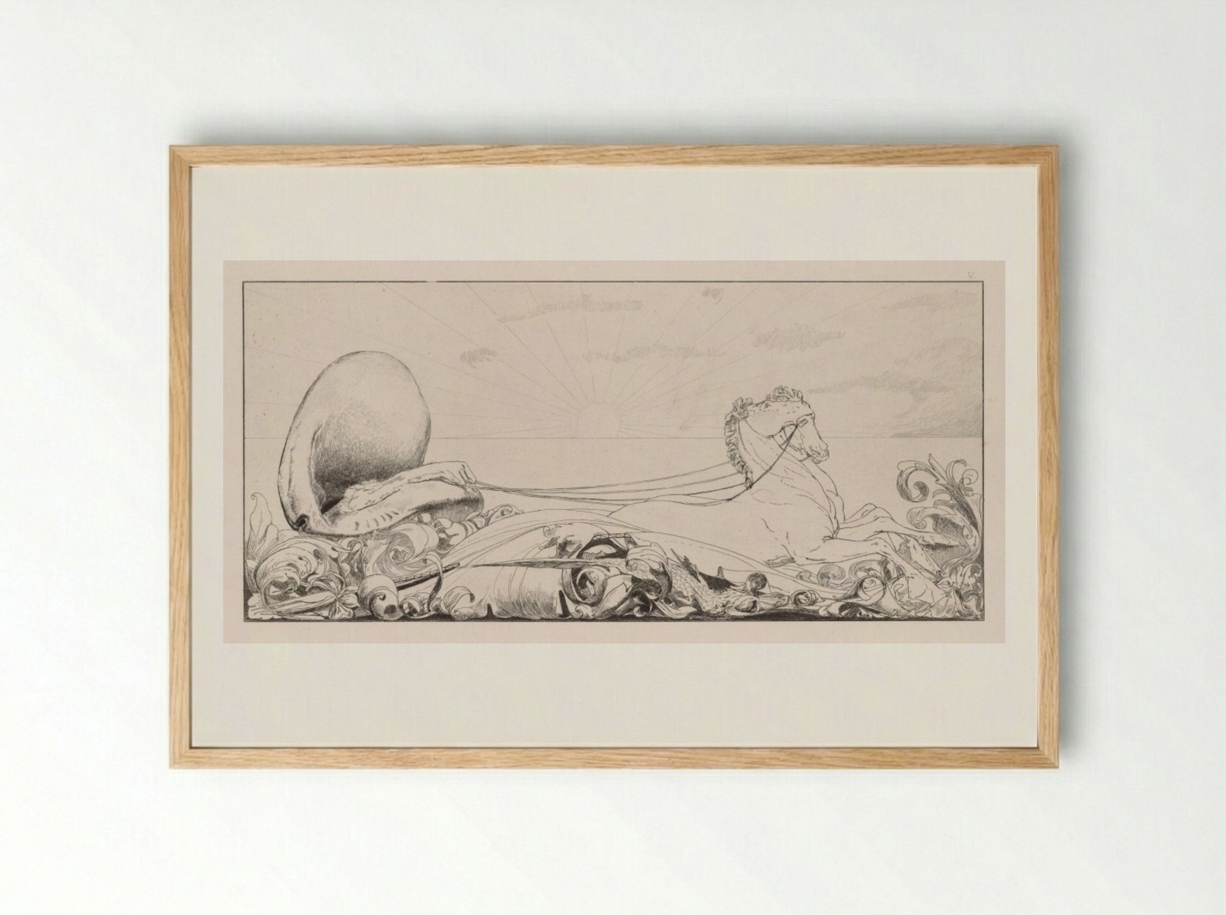 A Glove: Triumph - Max Klinger - Framed Print Wood