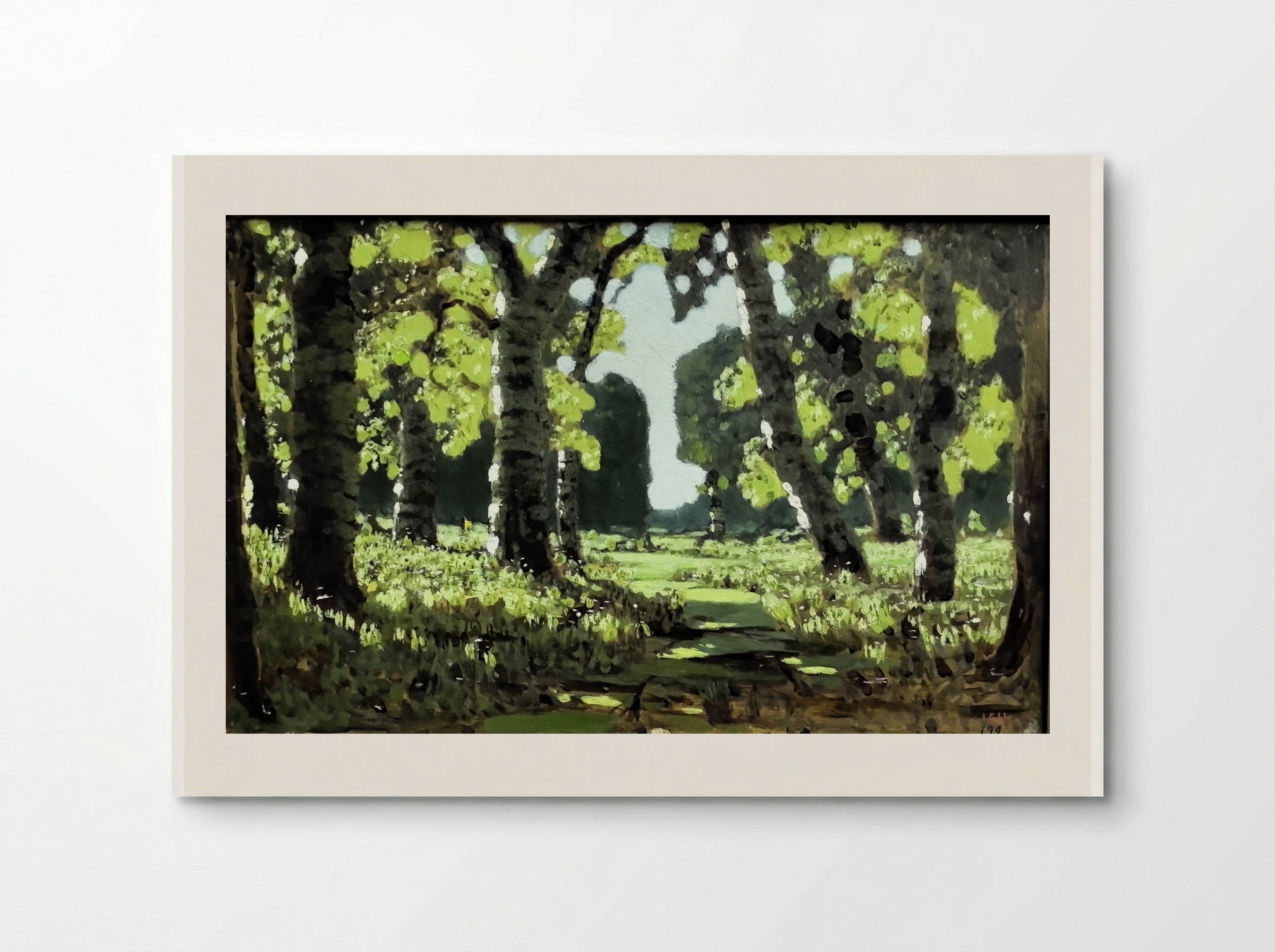 A Grove with Birch - Arkhip Kuindzhi - Poster