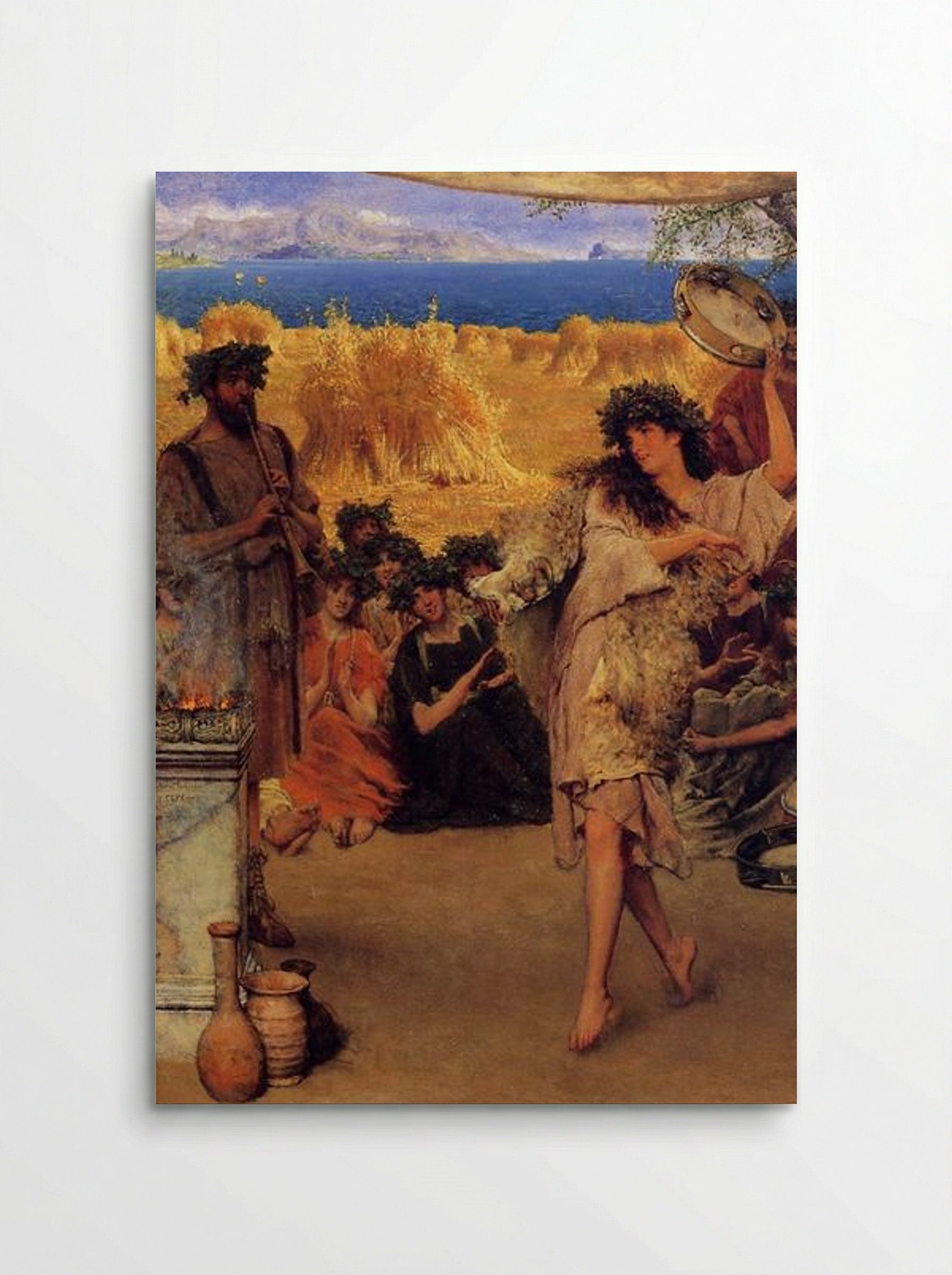 A Harvest Festival (A Dancing Bacchante at Harvest Time) - Sir Lawrence Alma-Tadema - Poster