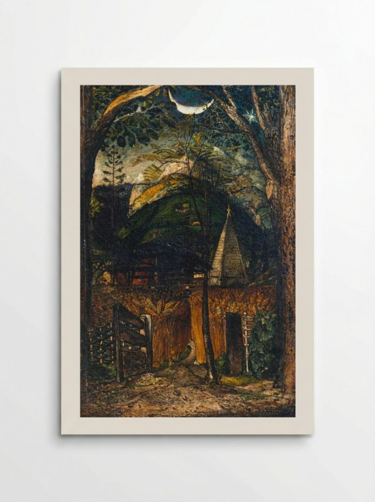 A Hilly Scene - Samuel Palmer - Poster