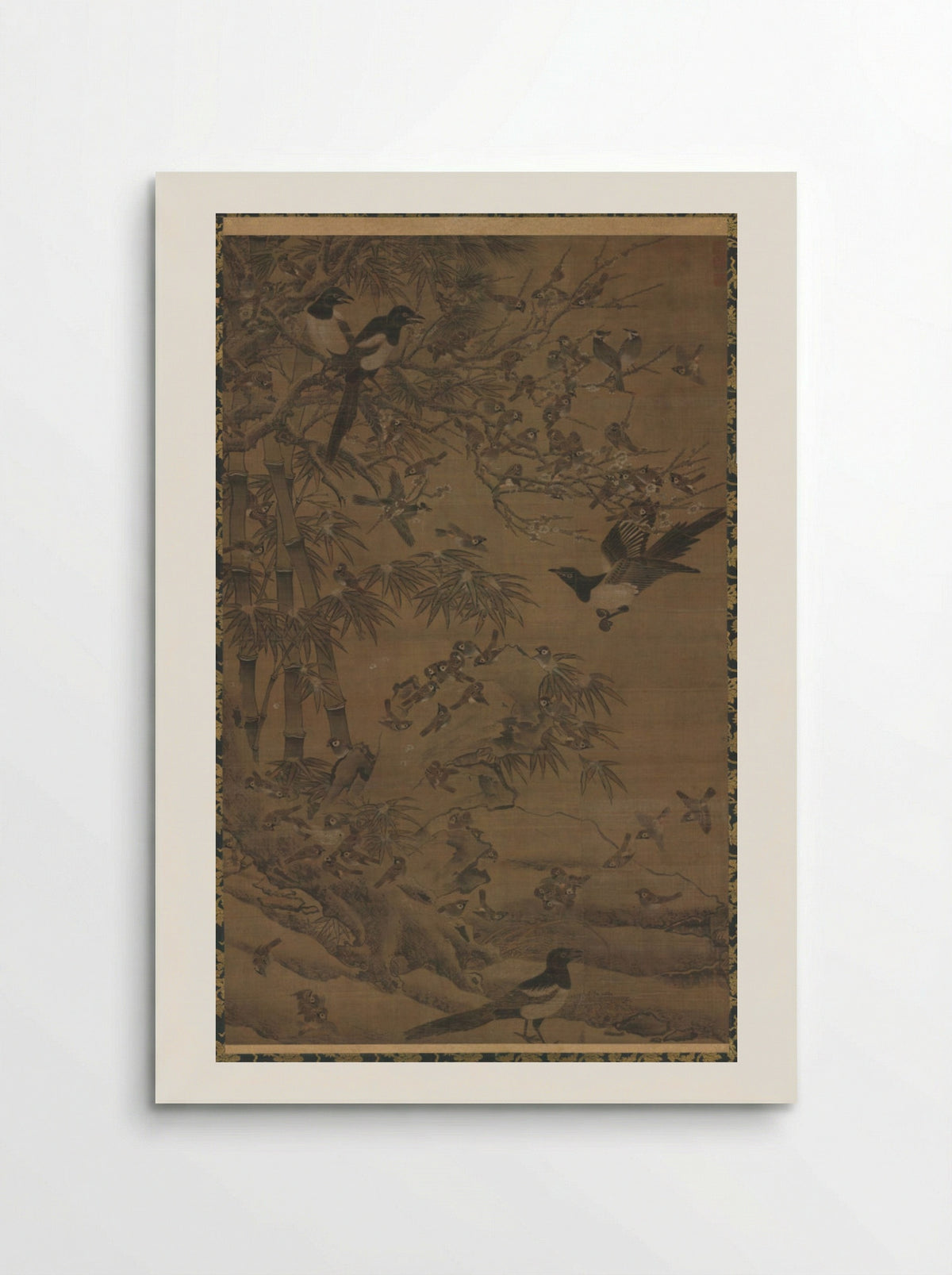 A Hundred Birds and the Three Friends - Bian Wenjin - Poster