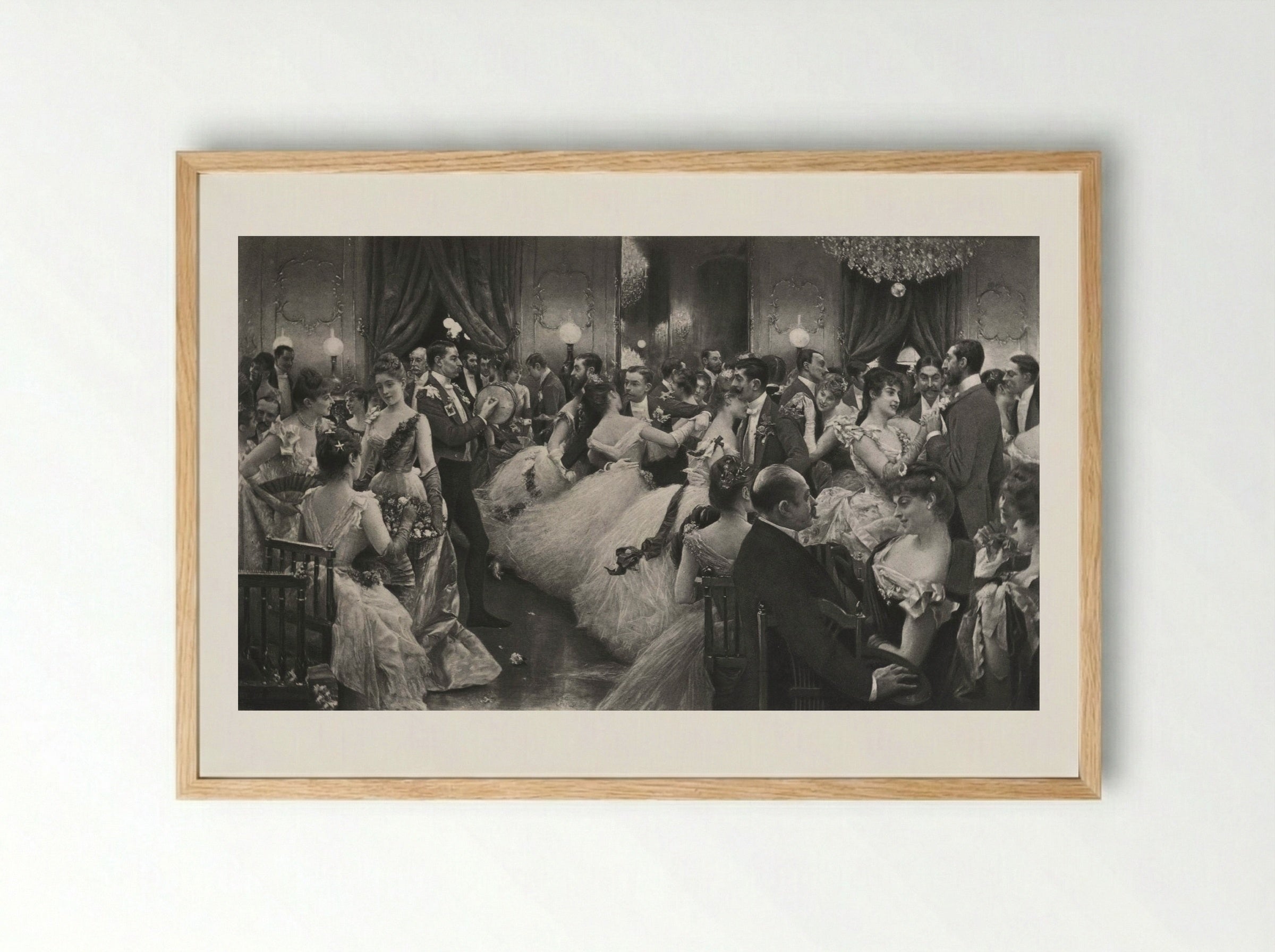A Hunt Ball - Julius LeBlanc Stewart - Framed Print Wood